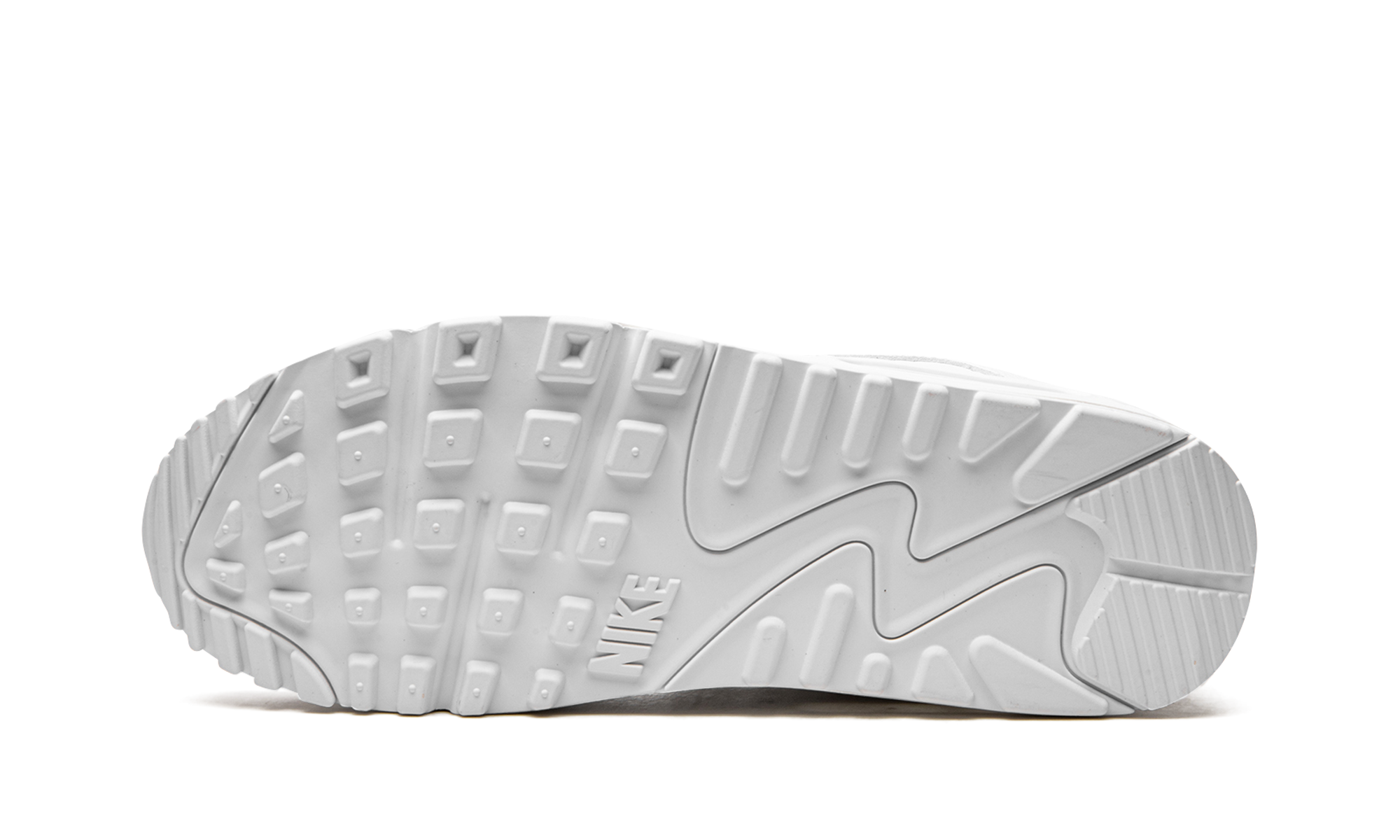 nike air max 90 leather triple white+CZ5594-100+bottom view