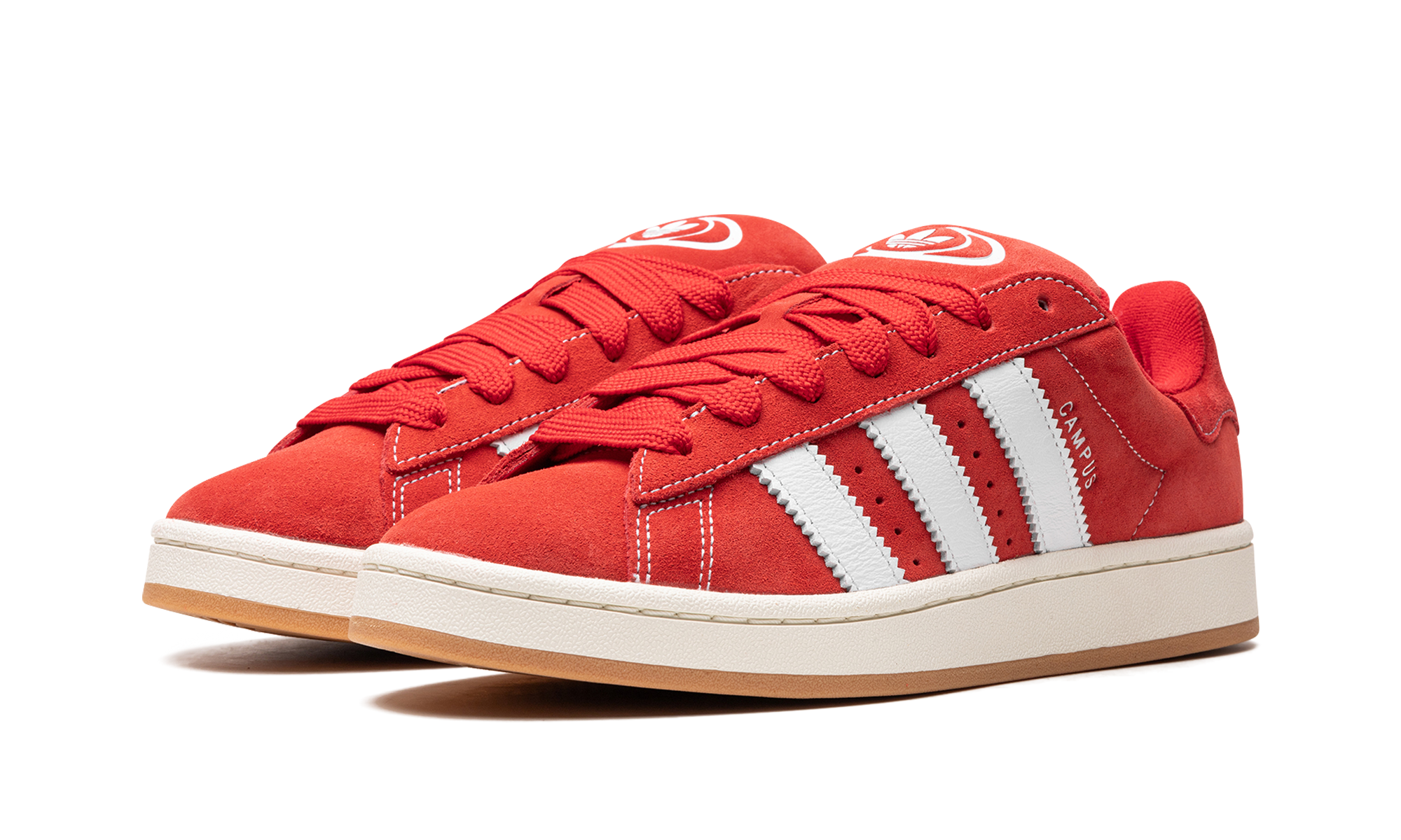 adidas campus 00s better scarlet cloud white+H03474+diagnol left view