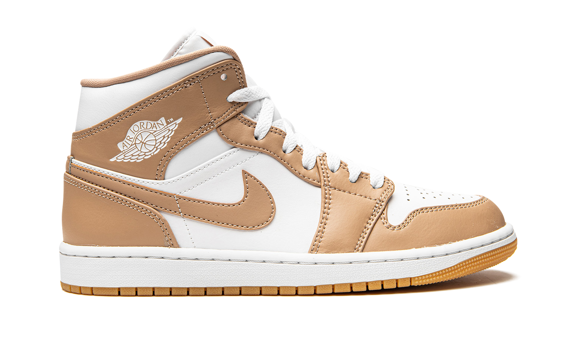 jordan 1 mid tan gum+554724-271+right view