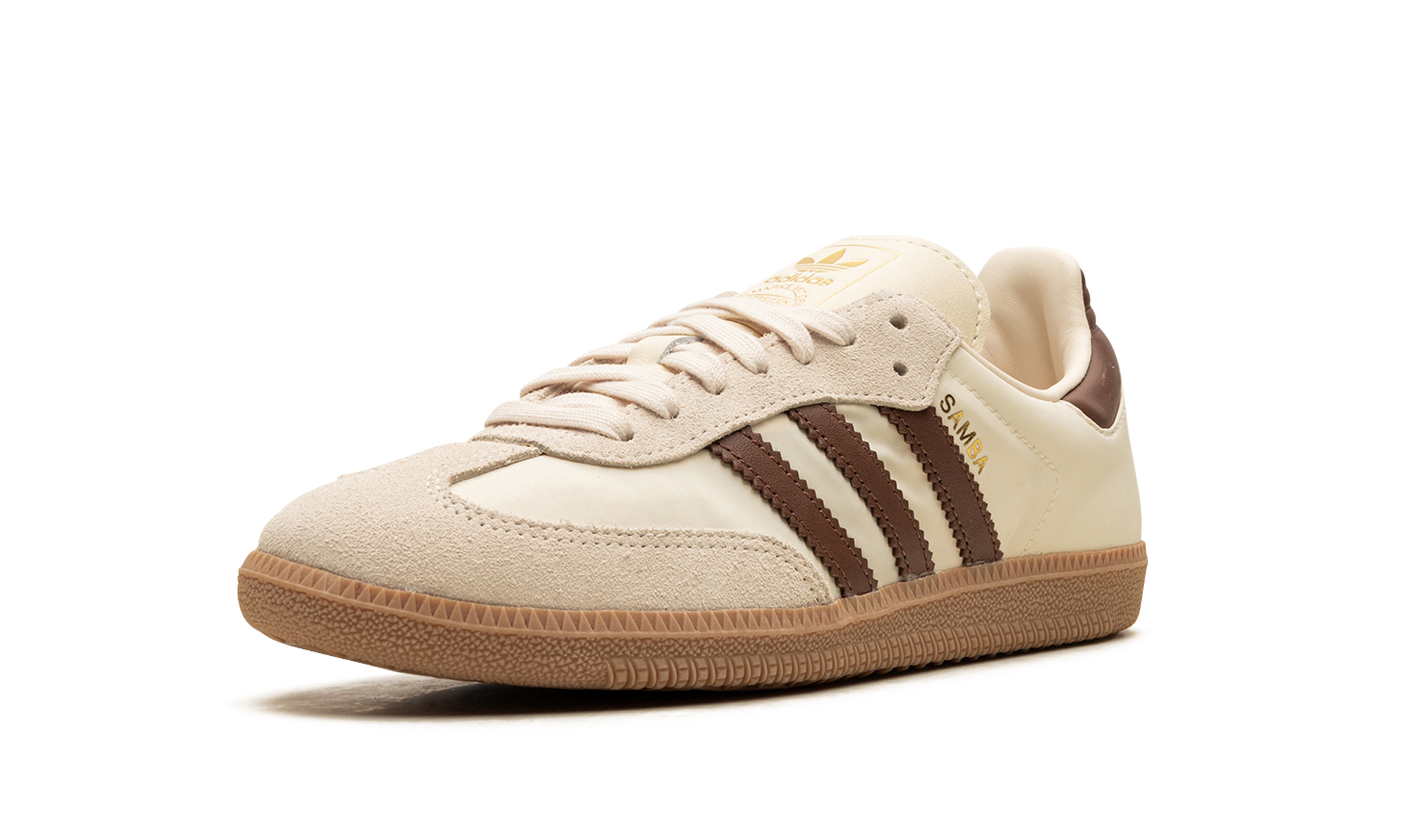 adidas samba og cream white preloved brown+ID1447+left diagnol single view