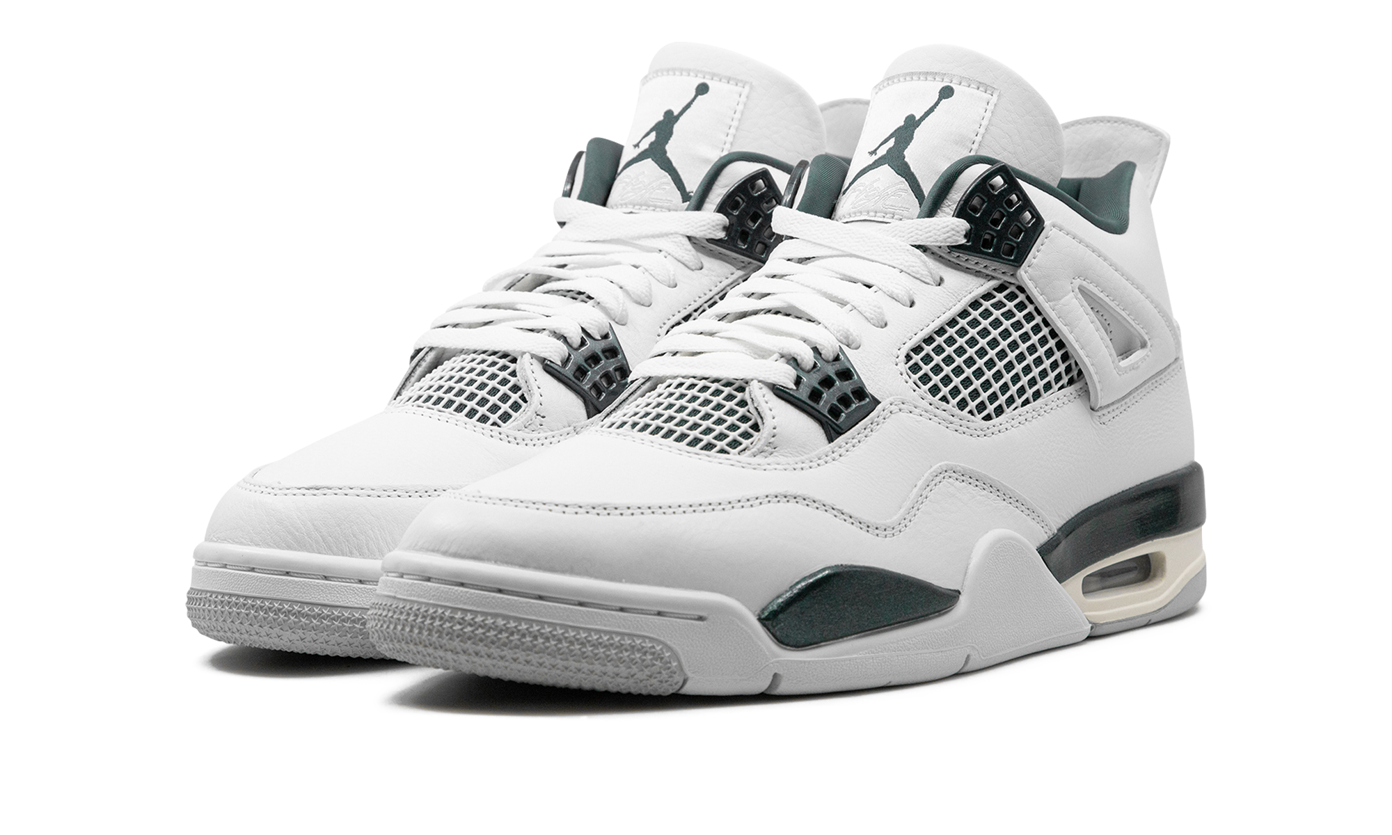 jordan 4 retro oxidized green+FQ8138-103+diagnol left view