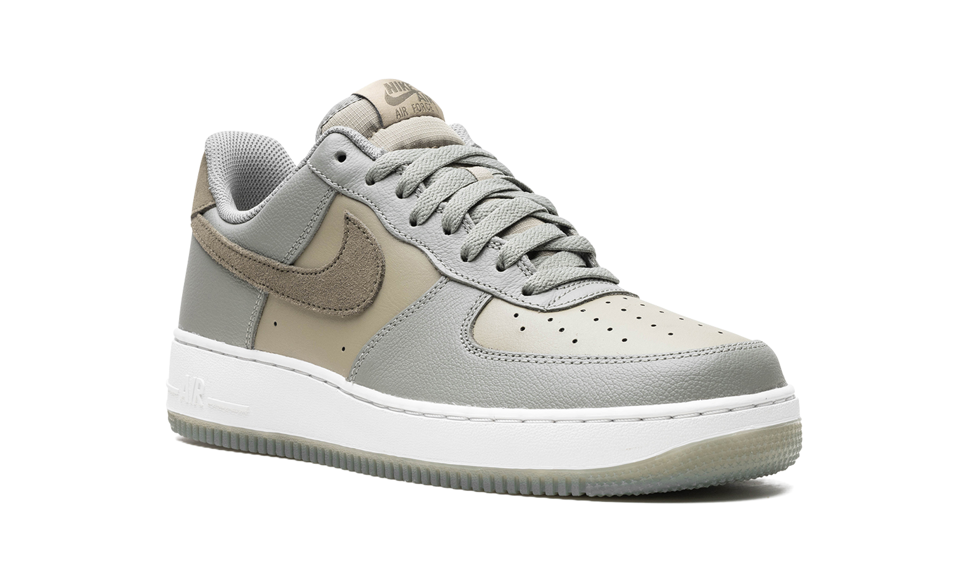 nike air force 1 07 lv8 dark stucco neutral olive+FJ4170-002+diagnol right view