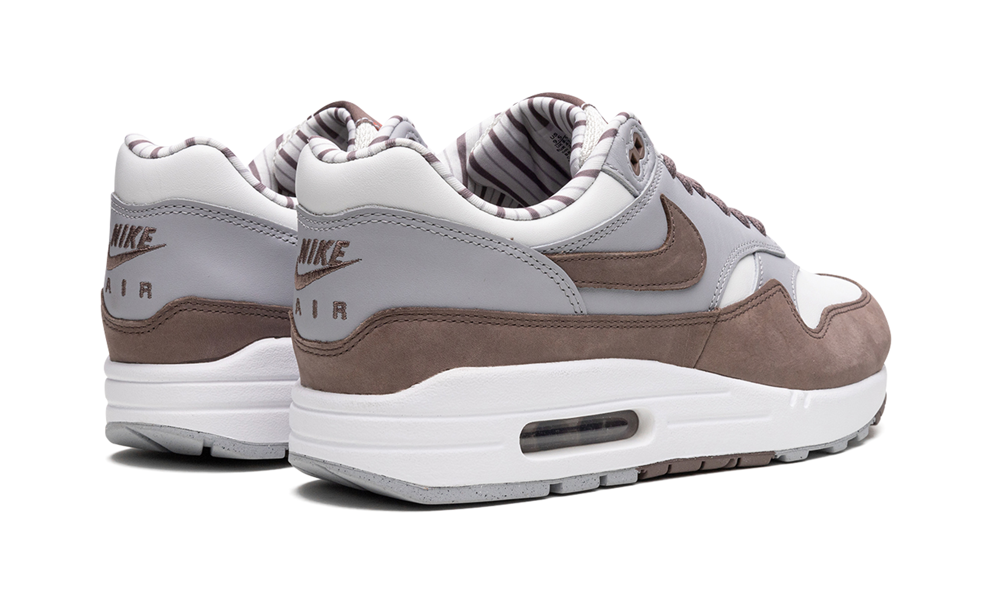 nike air max 1 premium shima shima 2023+FB8916-100+diagnol right behind view