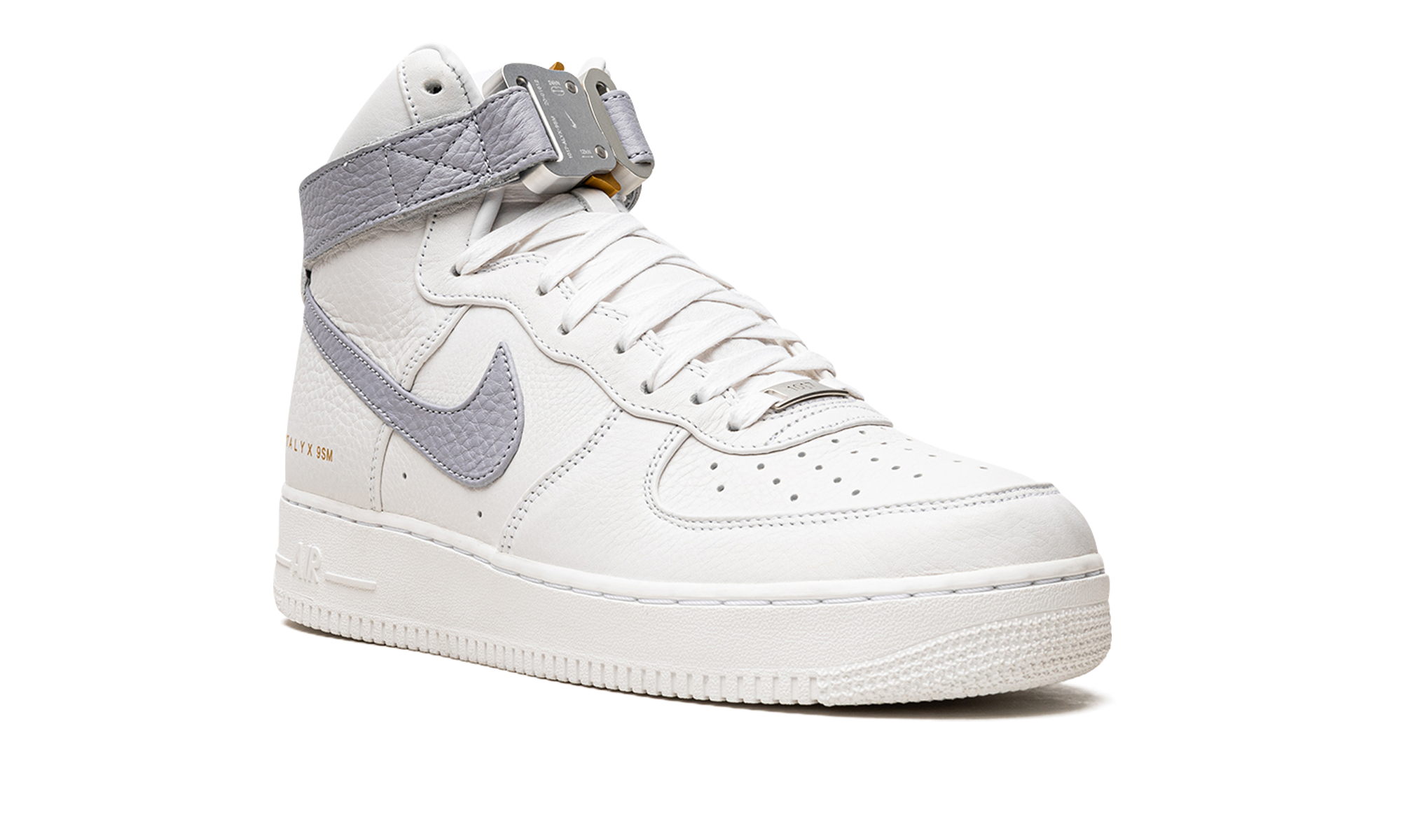 nike air force 1 high 1017 alyx 9sm white grey+CQ4018-104+diagnol right view