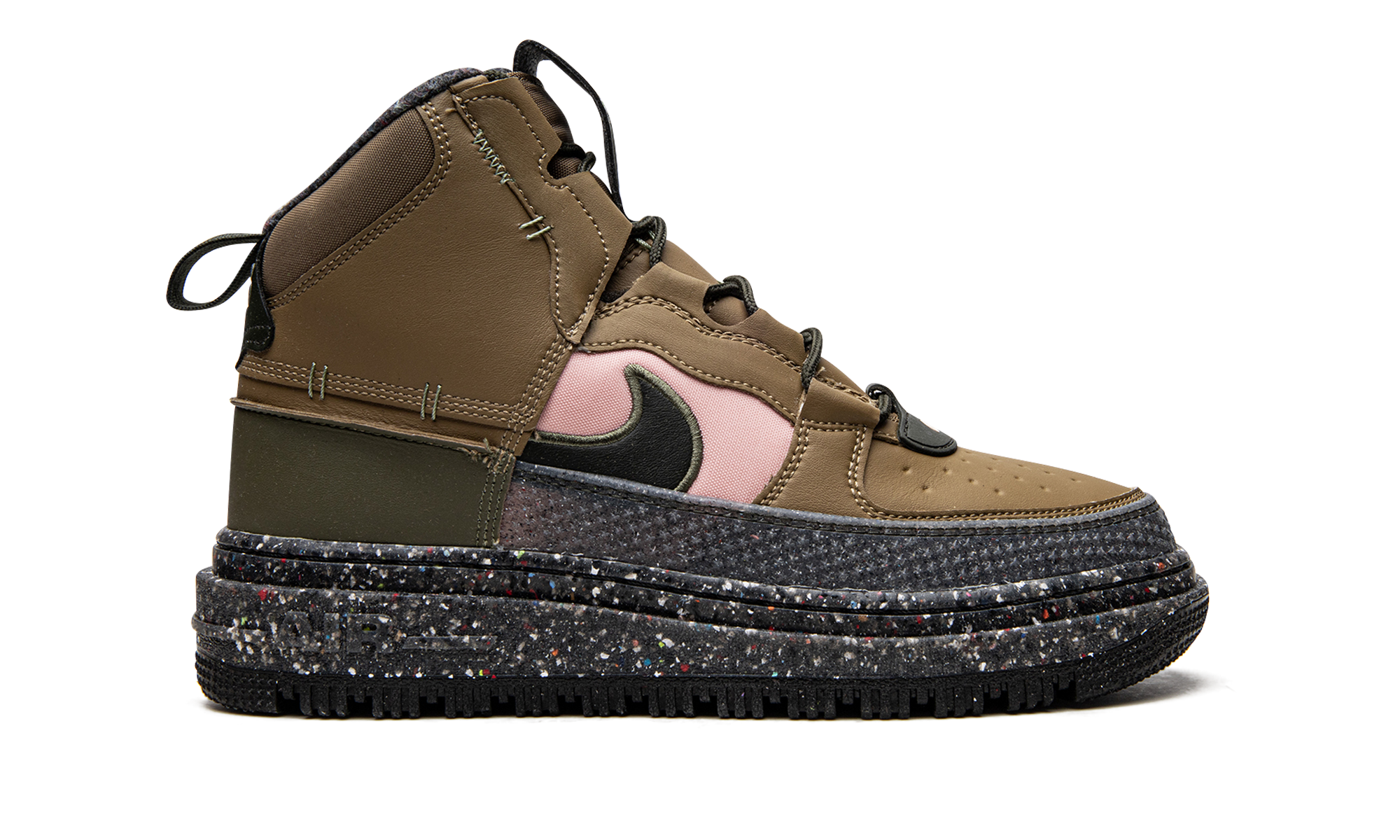 nike air force 1 high boot nn brown kelp+DD0747-300+right view