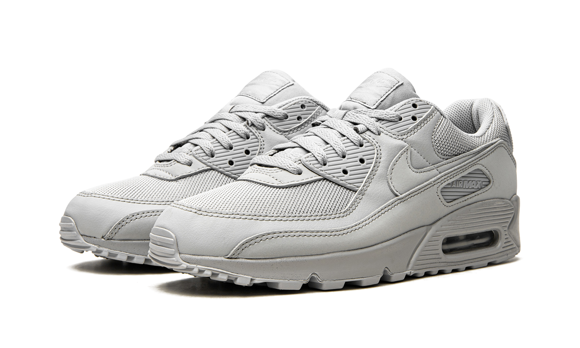 nike air max 90 recraft wolf grey+CN8490-001+diagnol left view