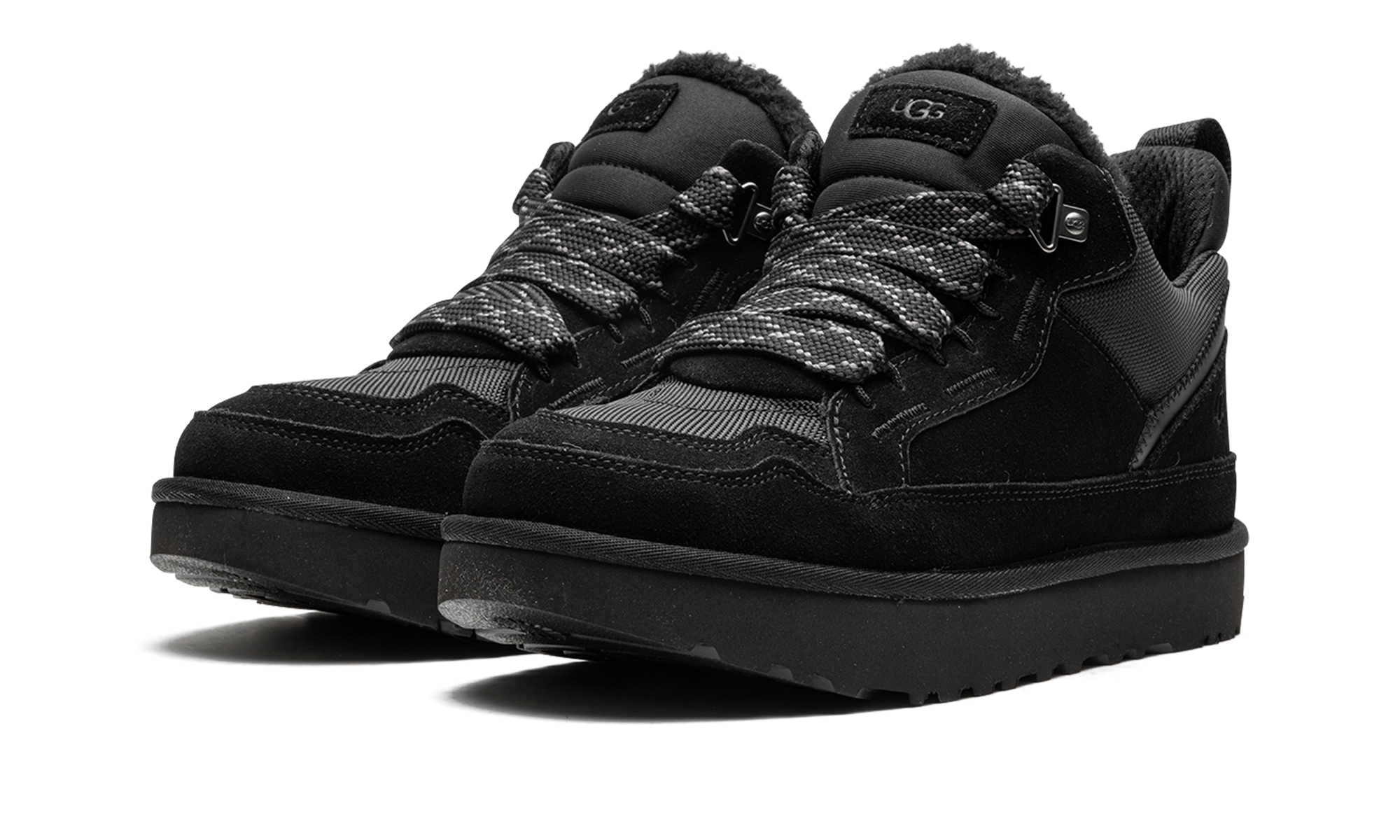 ugg lowmel black+1170750-BLK+diagnol left view