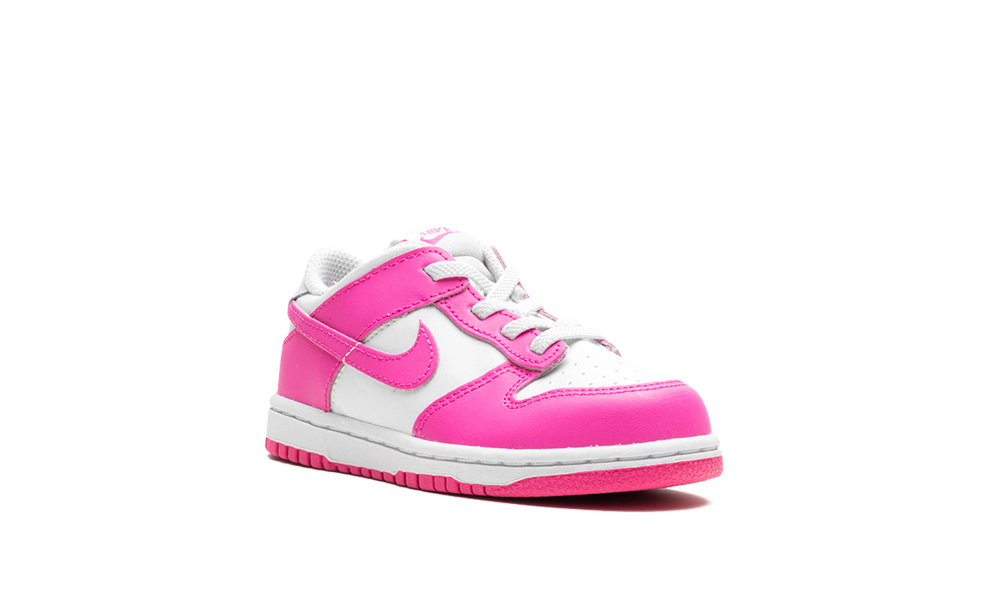 nike dunk low laser fuchsia td+FB9107-102+diagnol right view