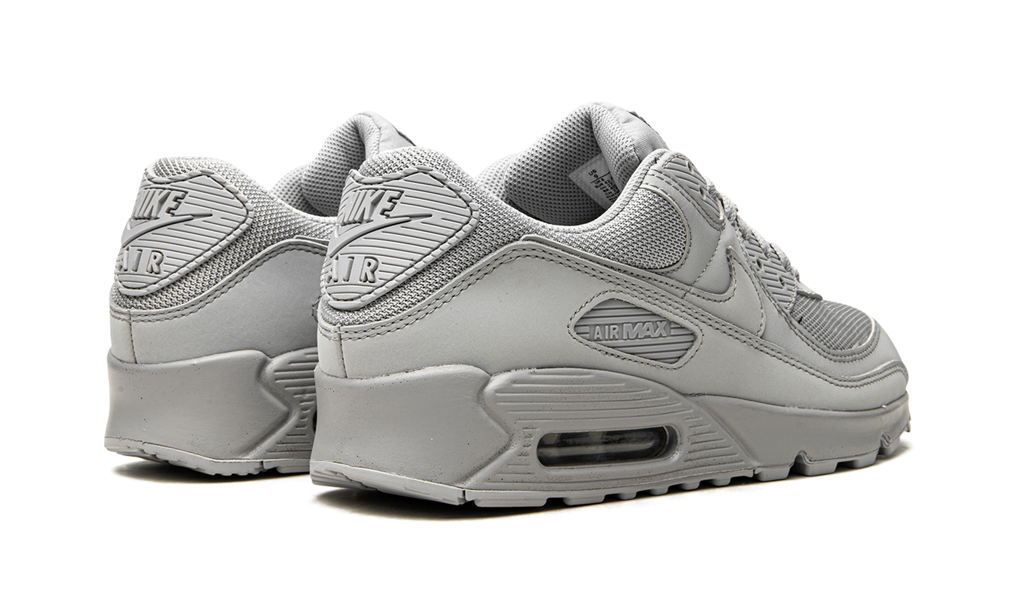 nike air max 90 recraft wolf grey+CN8490-001+diagnol right behind view