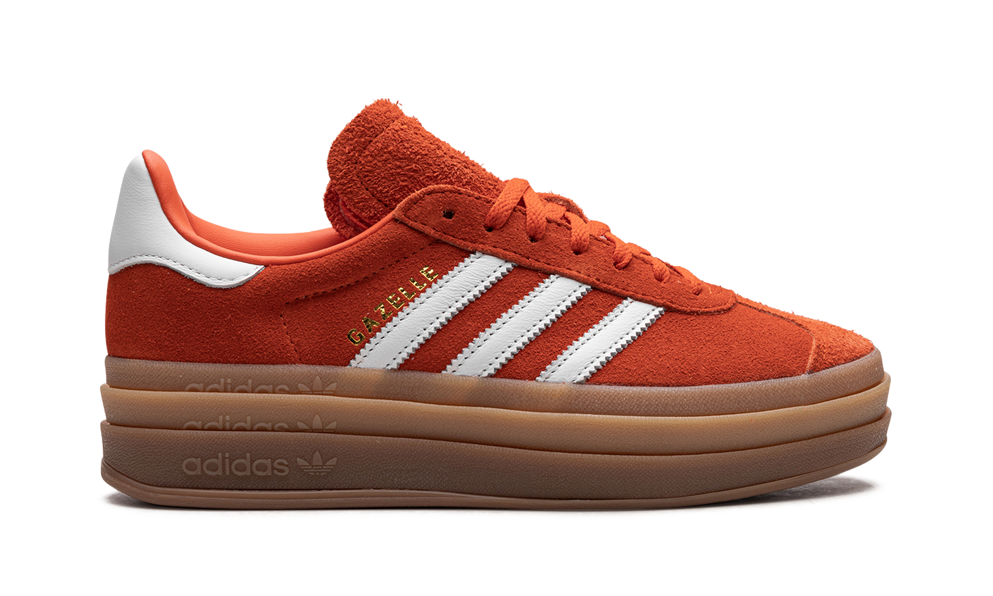 adidas gazelle bold collegiate orange gum women s+IG8672+right view