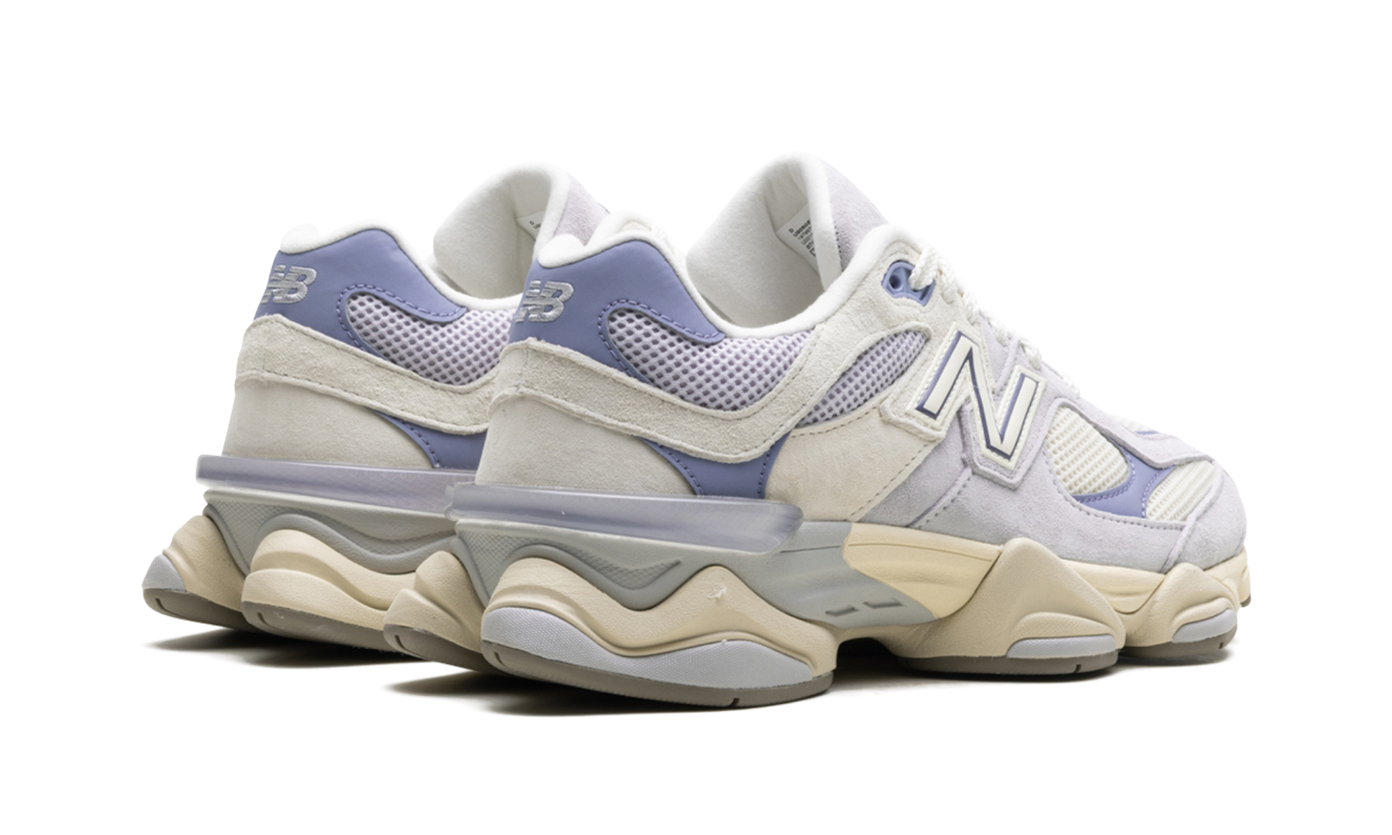 new balance 9060 pearl grey linen+U9060EEL+diagnol right behind view