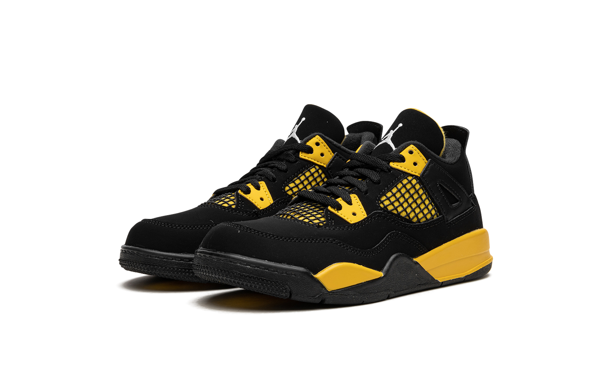 jordan 4 retro thunder 2023 ps+BQ7669-017+diagnol left view