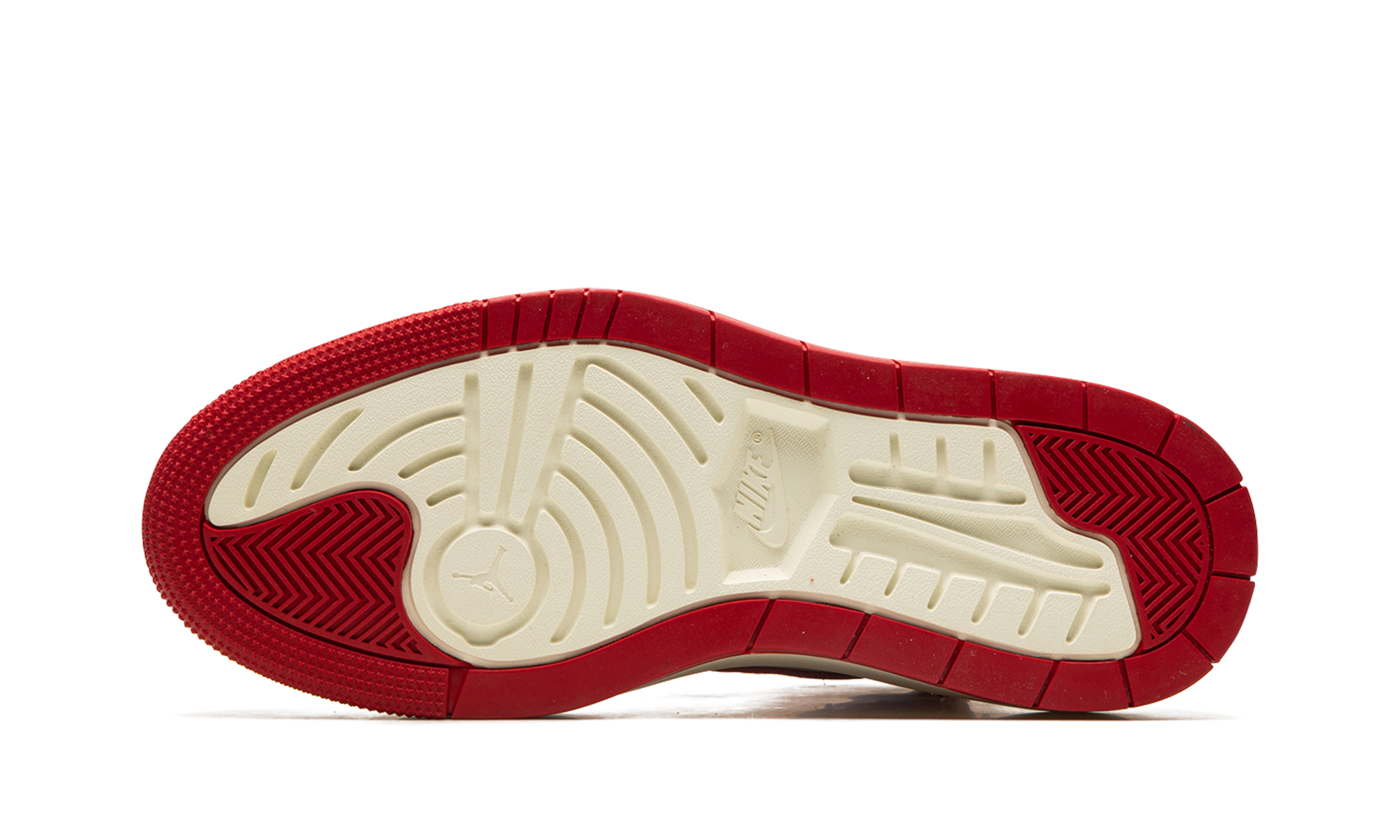 jordan 1 elevate high summit white varsity red women s+DN3253-116+bottom view