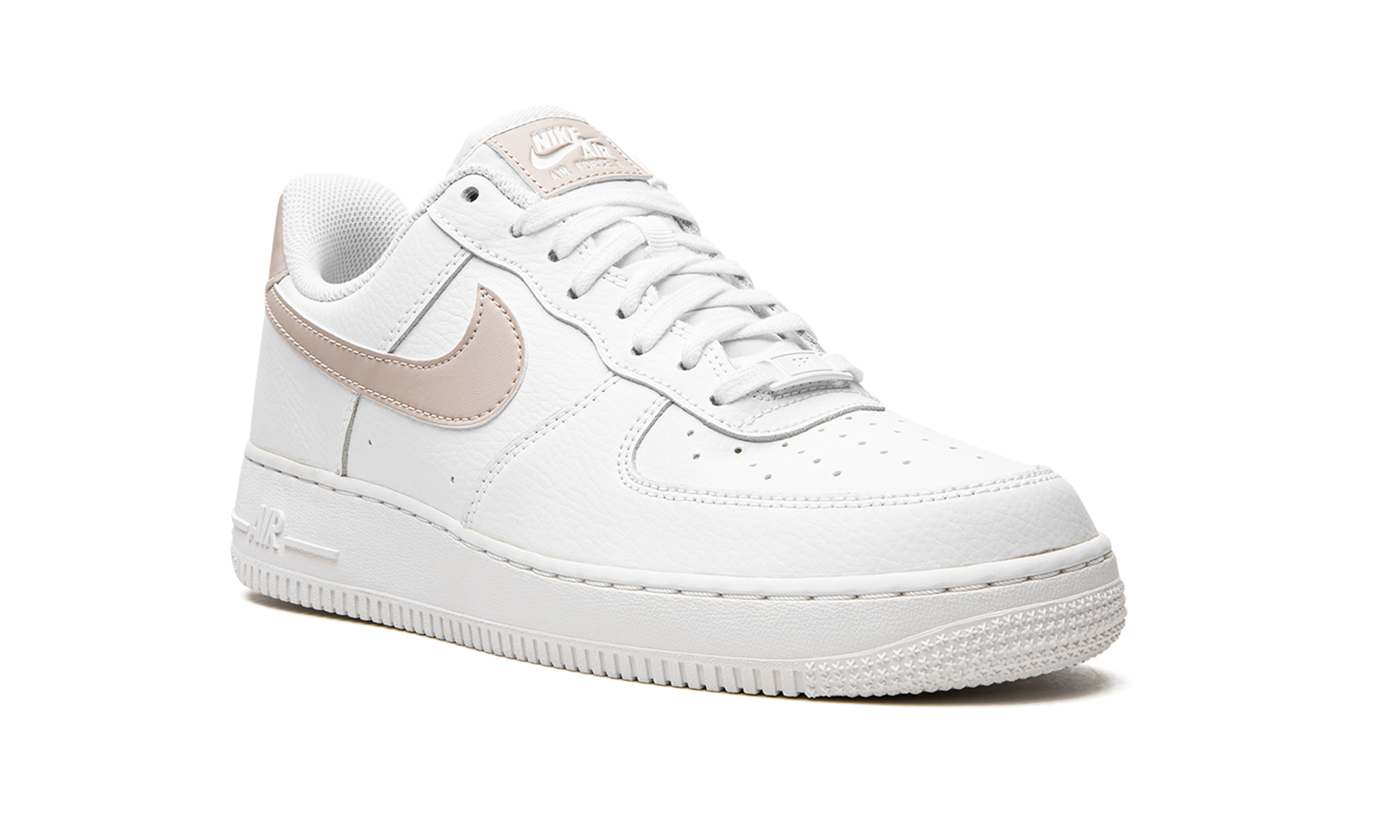 nike air force 1 07 low white fossil stone women s+315115-169+diagnol right view