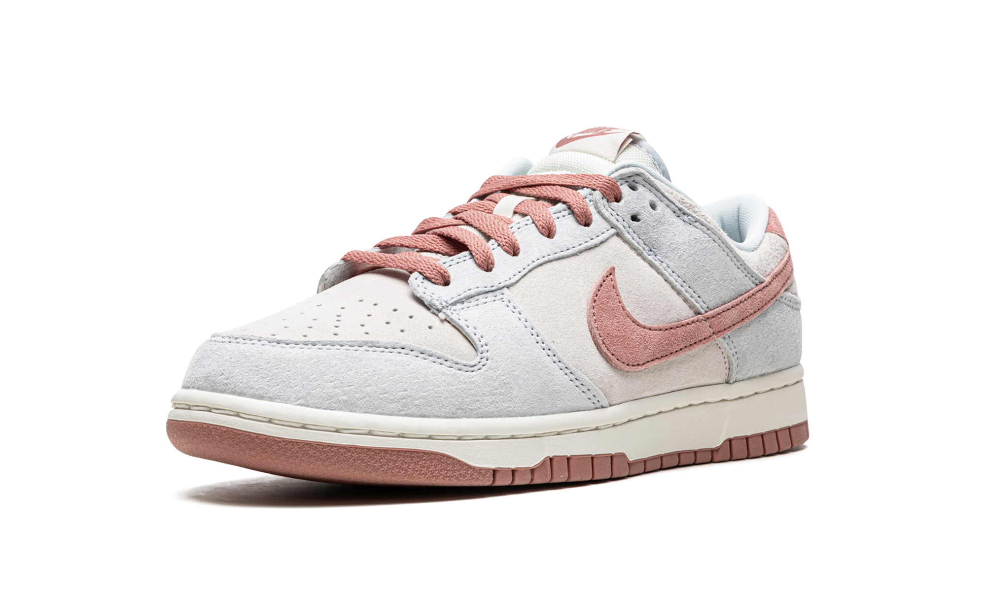 nike dunk low fossil rose+DH7577-001+left diagnol single view