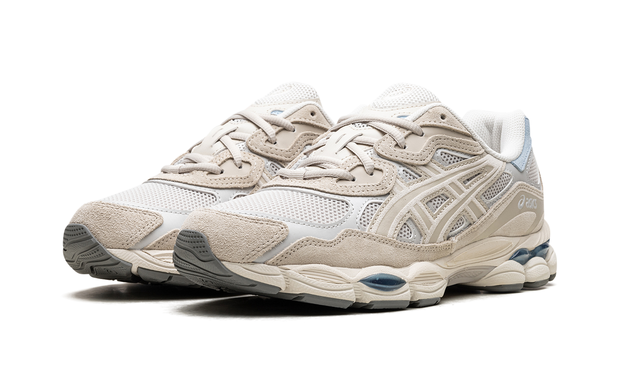 asics gel nyc smoke grey+1203A383-023+diagnol left view