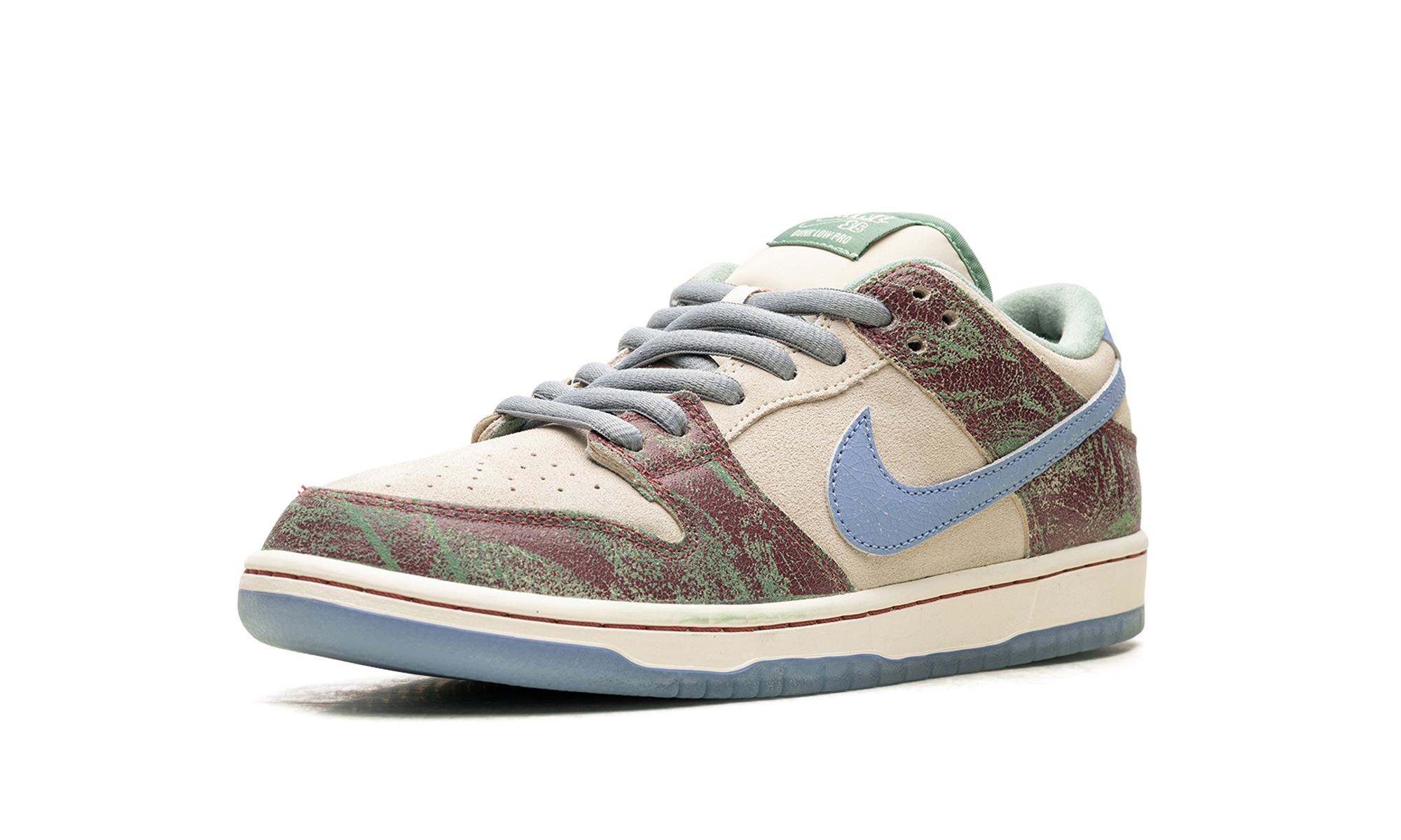 nike sb dunk low crenshaw skate club+FN4193-100+left diagnol single view