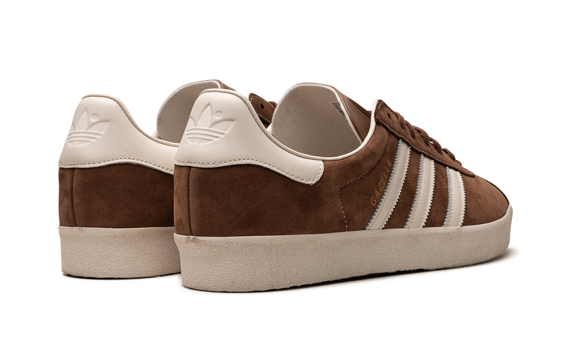 adidas gazelle 85 preloved brown+IG5005+diagnol right behind view