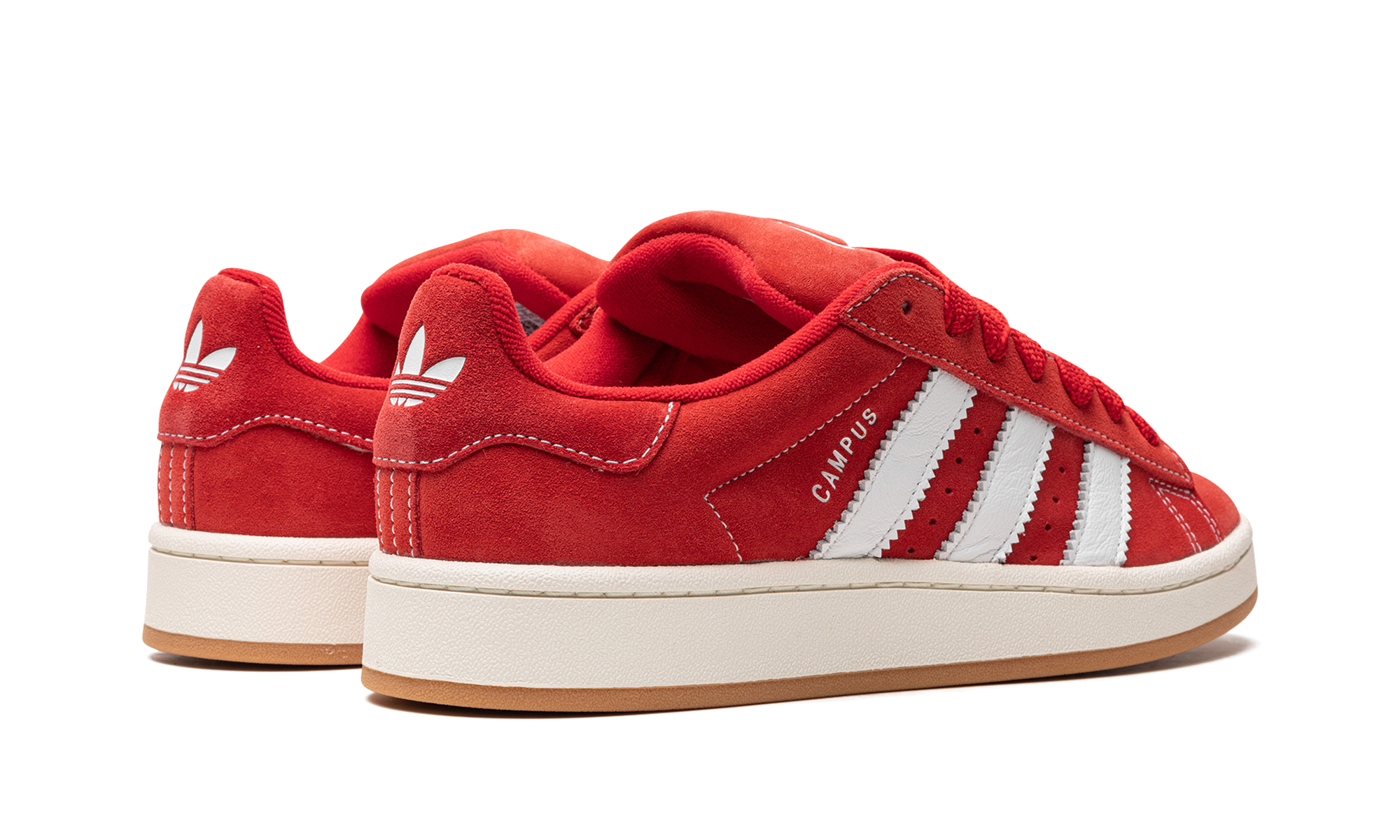 adidas campus 00s better scarlet cloud white+H03474+diagnol right behind view