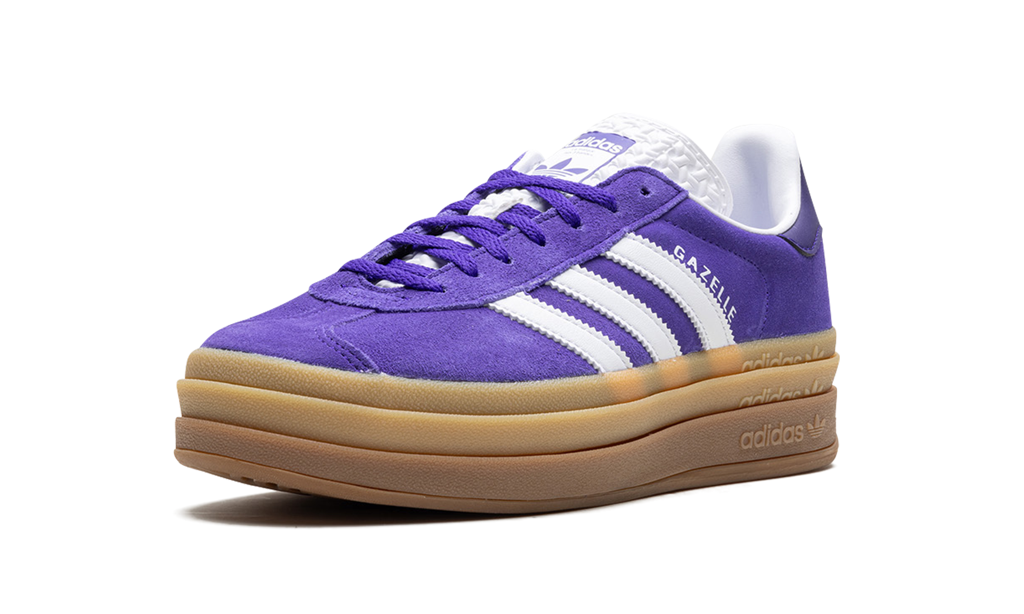 adidas gazelle bold energy ink gum women s+IE0419+left diagnol single view