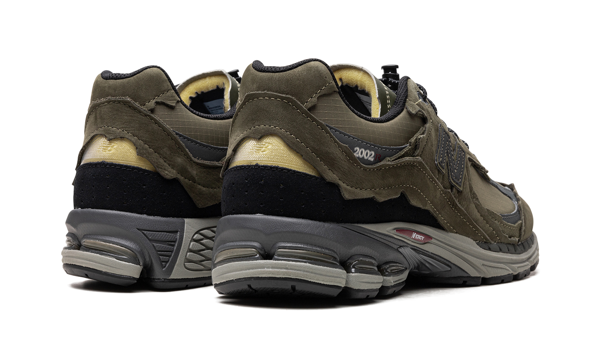 new balance 2002r protection pack dark moss+M2002RDN+diagnol right behind view