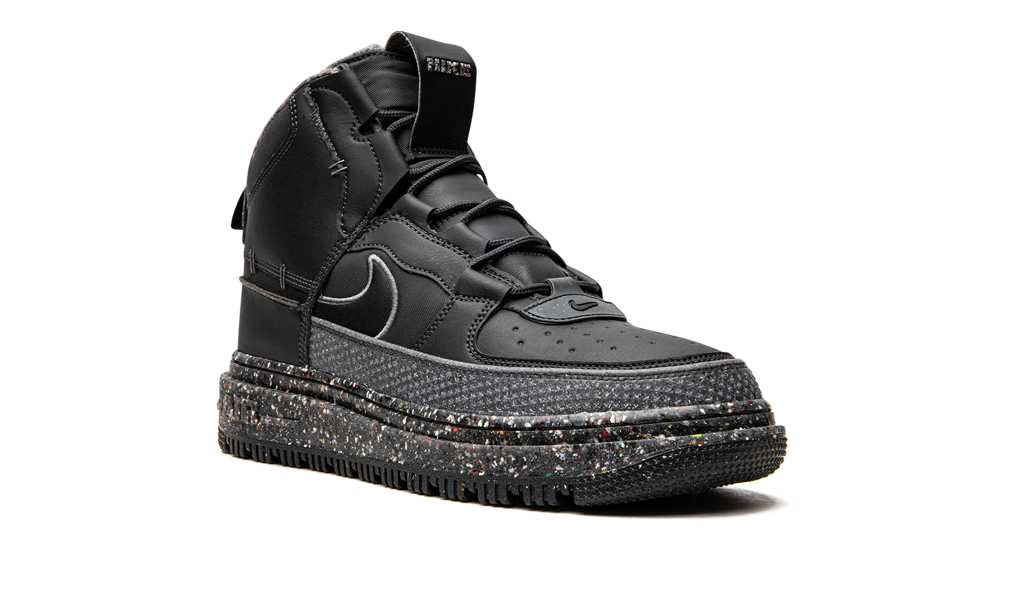 nike air force 1 high boot nn dark smoke grey+DD0747-001+diagnol right view
