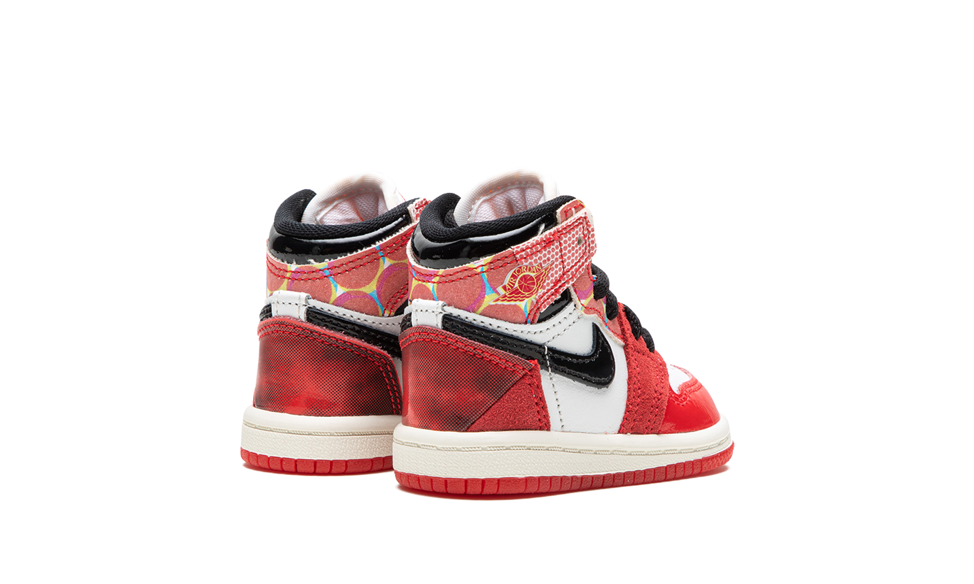 jordan 1 retro high og spider man across the spider verse td+DV1750-601+diagnol right behind view