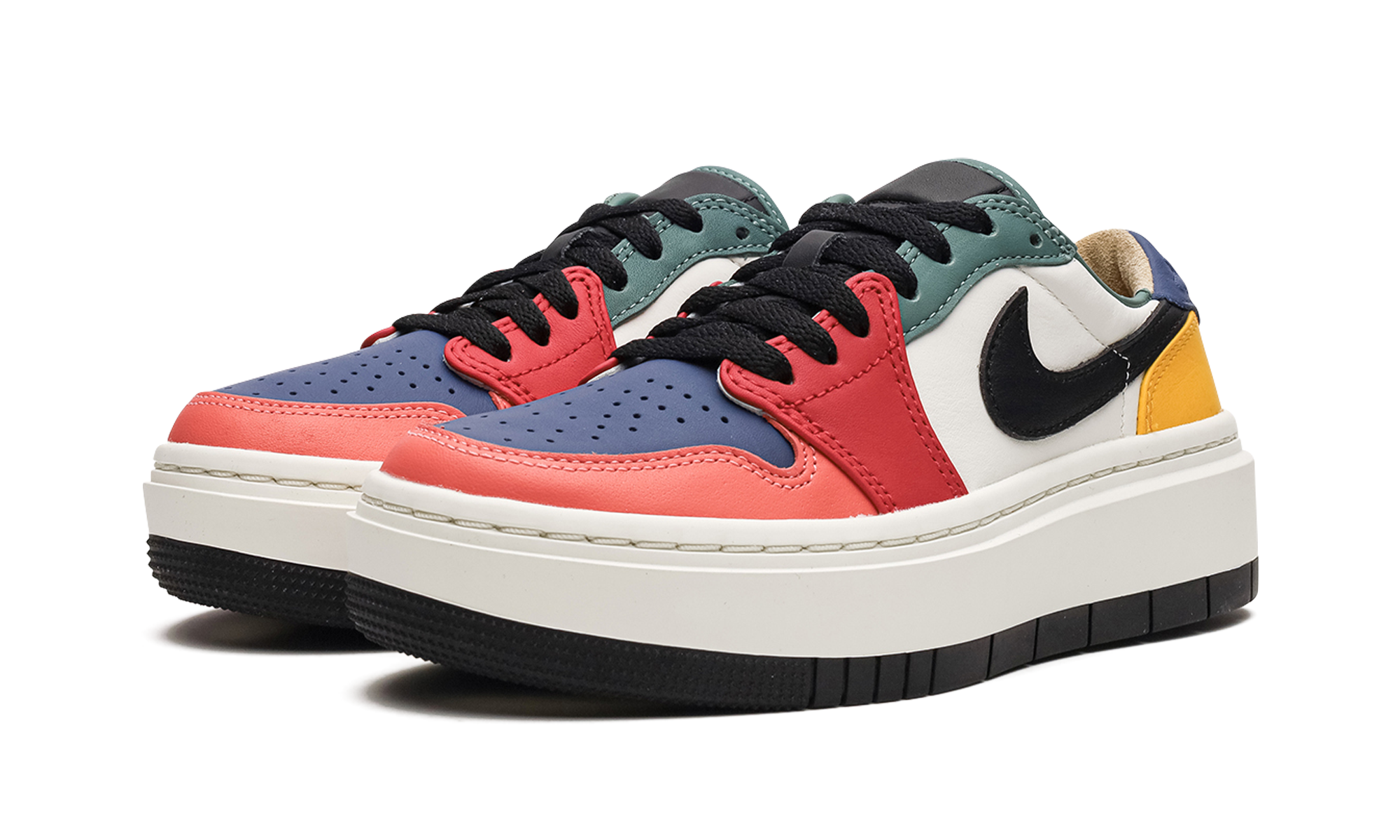 jordan 1 elevate low se multi color women s+DX3951-100+diagnol left view