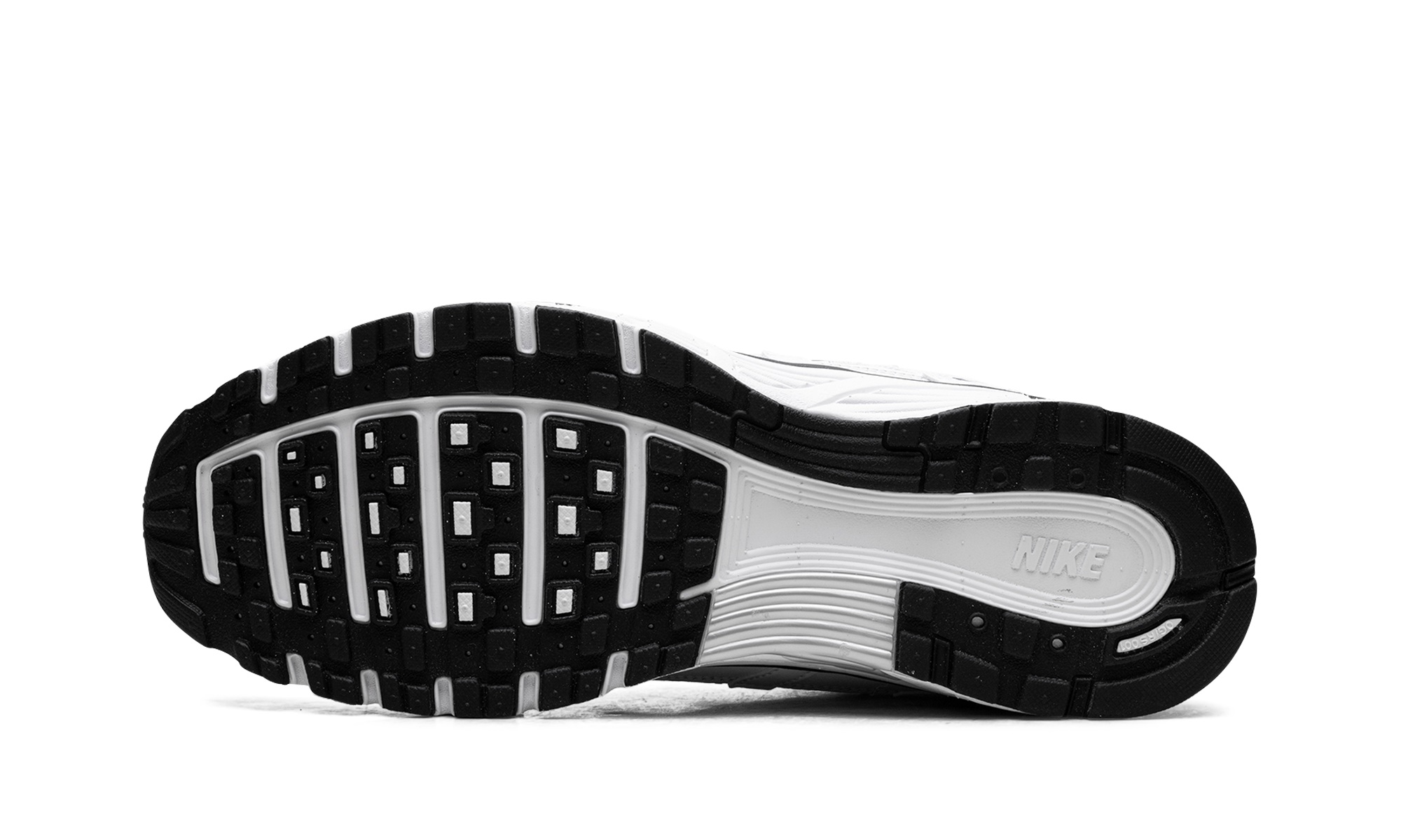 nike p 6000 white metallic silver black+CD6404-107+bottom view