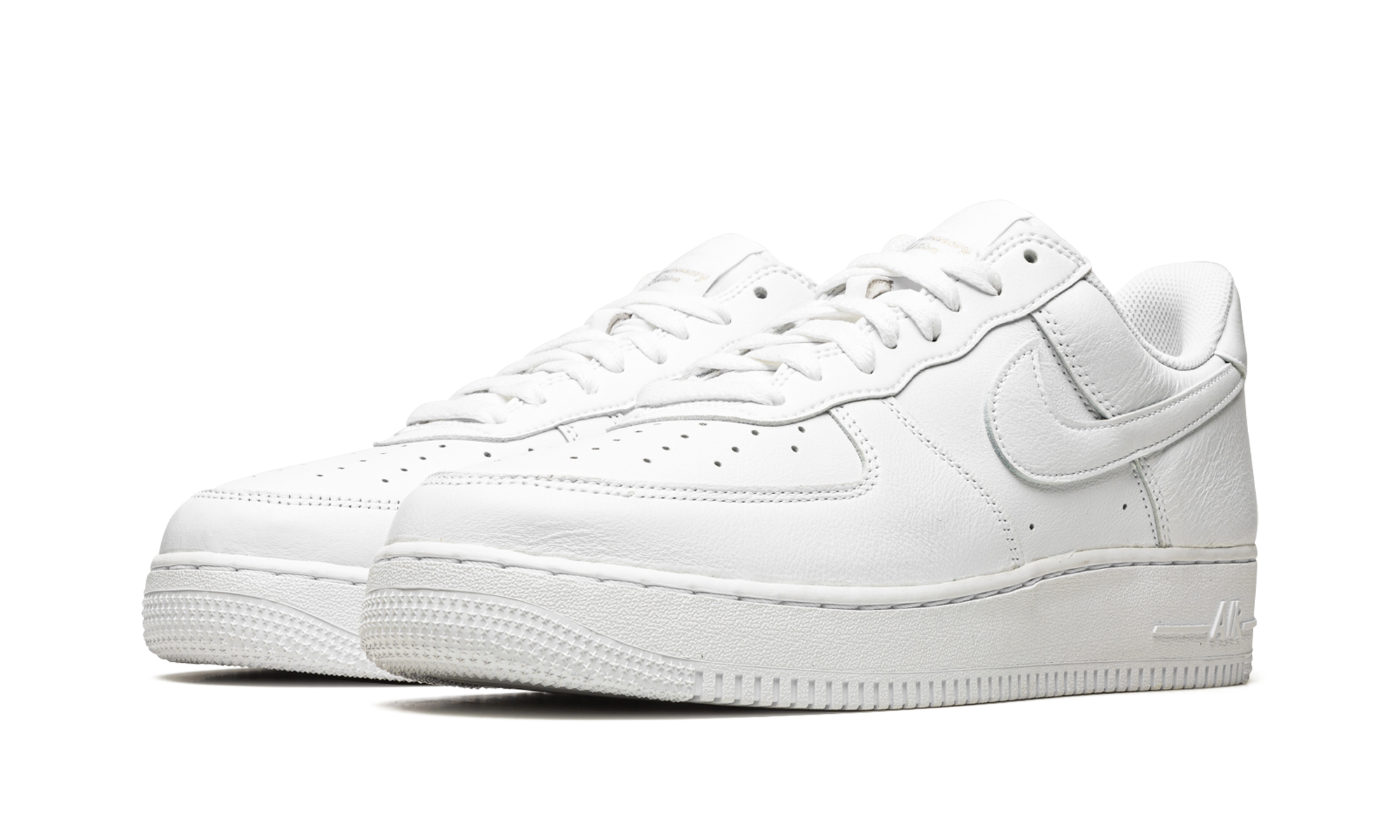 nike air force 1 07 low color of the month triple white+DJ3911-100+diagnol left view