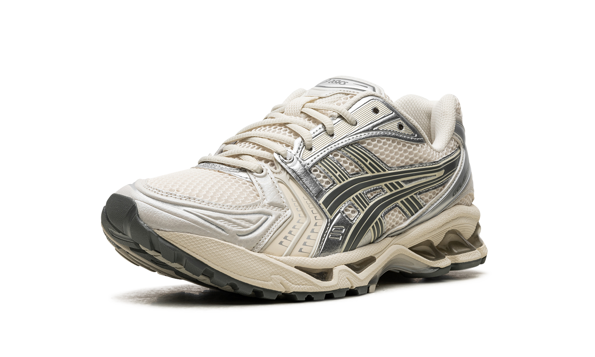asics gel kayano 14 birch dark pewter+1201A019-200+left diagnol single view