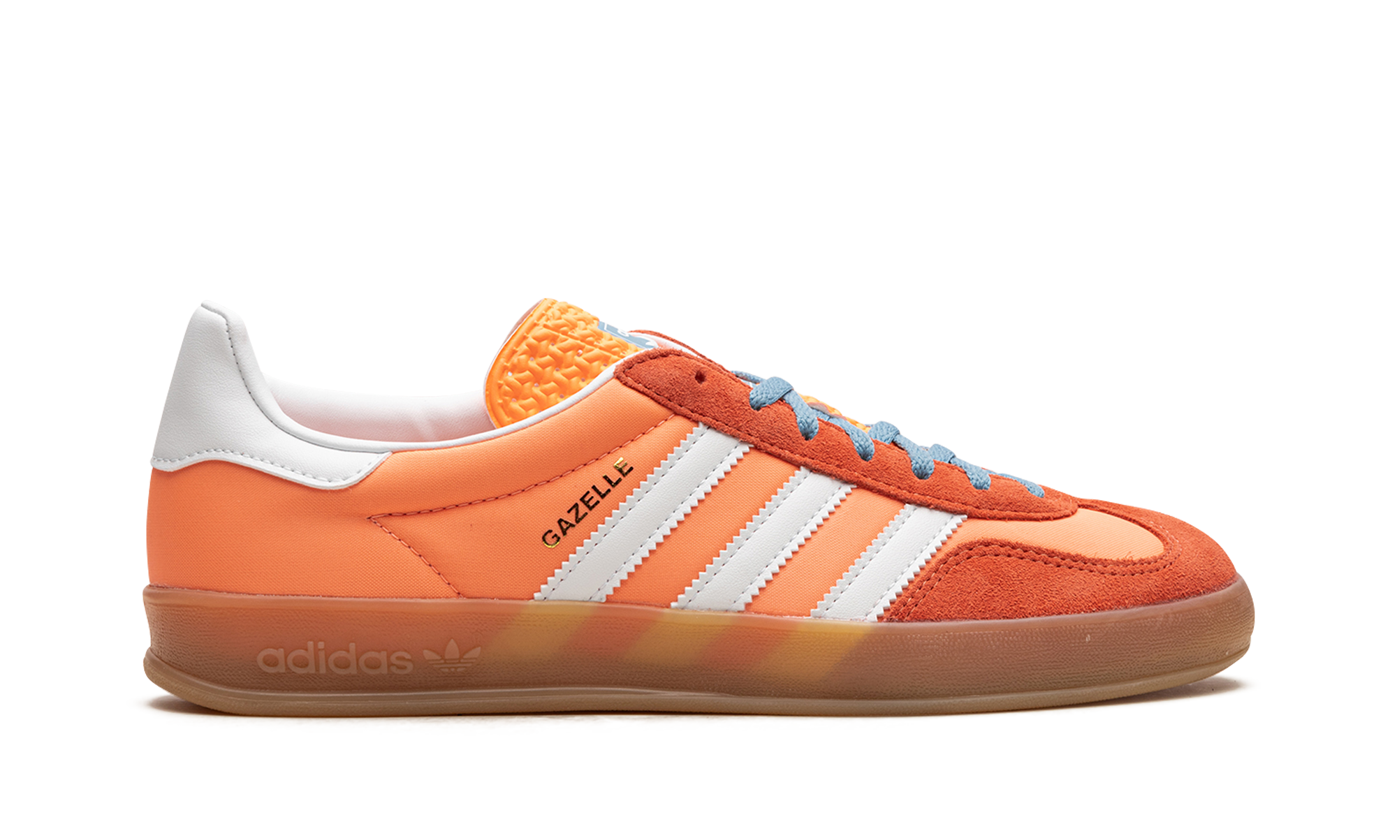 adidas gazelle indoor beam orange+HQ9016+right view
