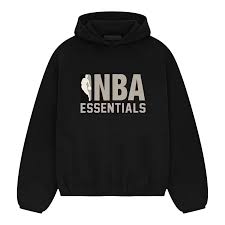 Fear Of God Essentials FW24 NBA Black Grey Hoodie
