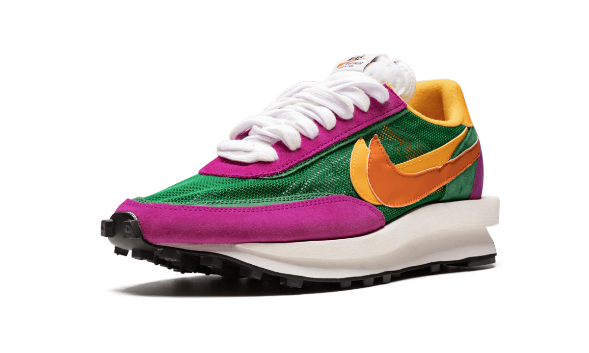 nike ld waffle sacai pine green+BV0073-301+left diagnol single view