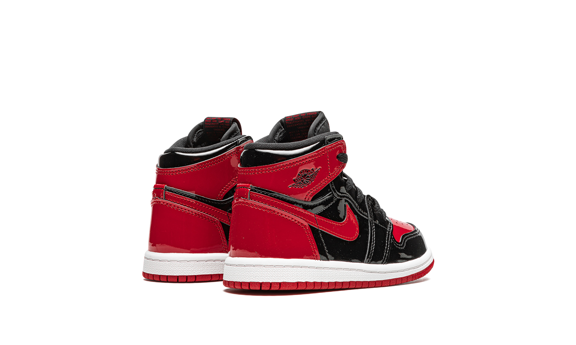 jordan 1 retro high og patent bred td+AQ2665-063+diagnol right behind view