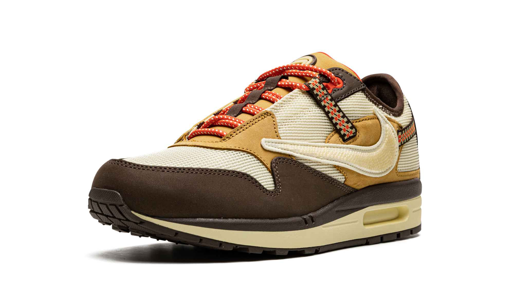nike air max 1 travis scott cactus jack baroque brown+DO9392-200+left diagnol single view