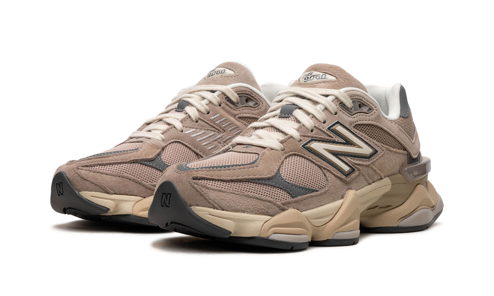 new balance 9060 driftwood castlerock+U9060EEG+diagnol left view