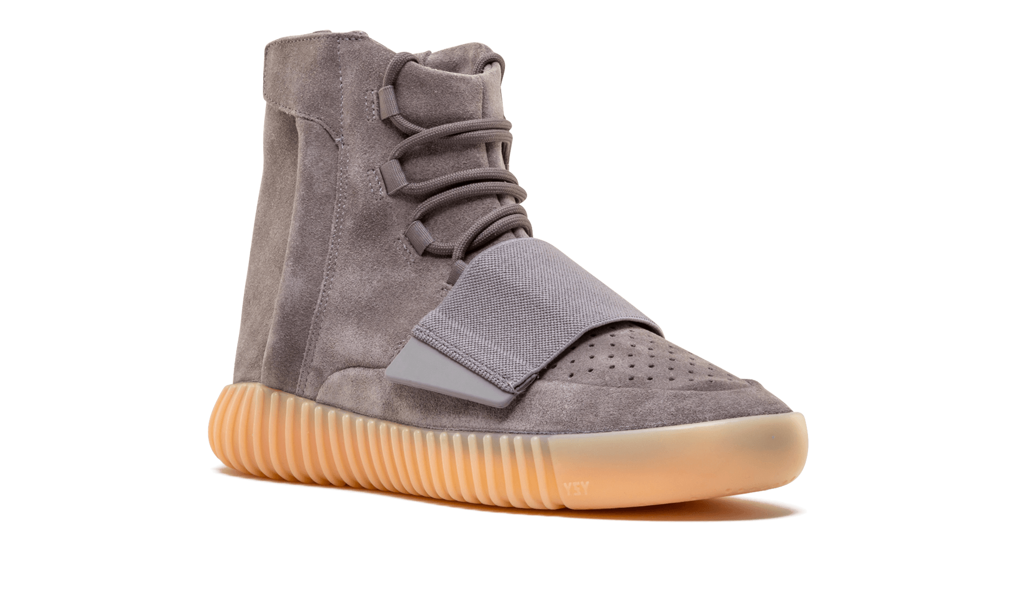adidas yeezy boost 750 light grey glow in the dark+BB1840+diagnol right view 1