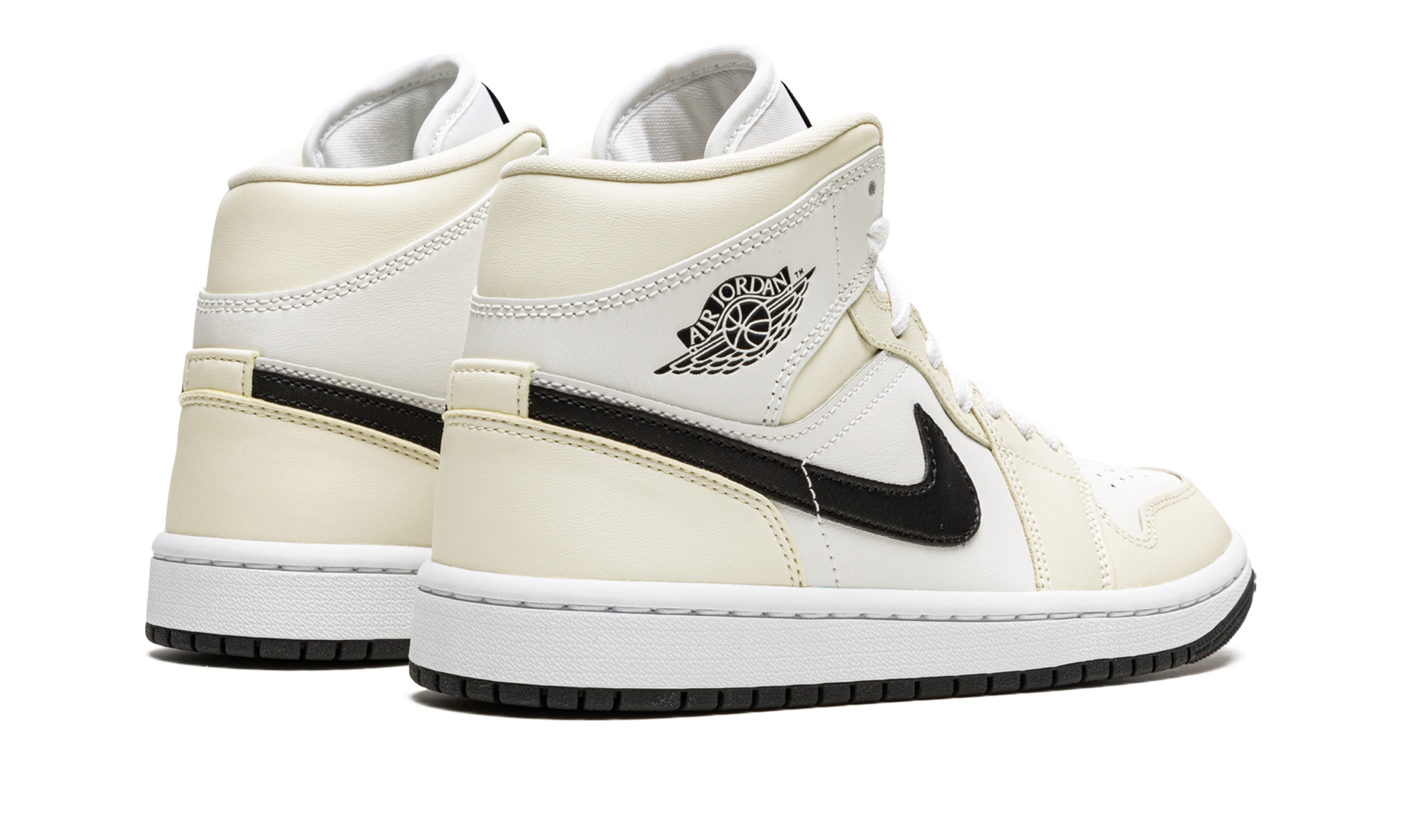 jordan 1 mid coconut milk women s+BQ6472-121+diagnol right behind view