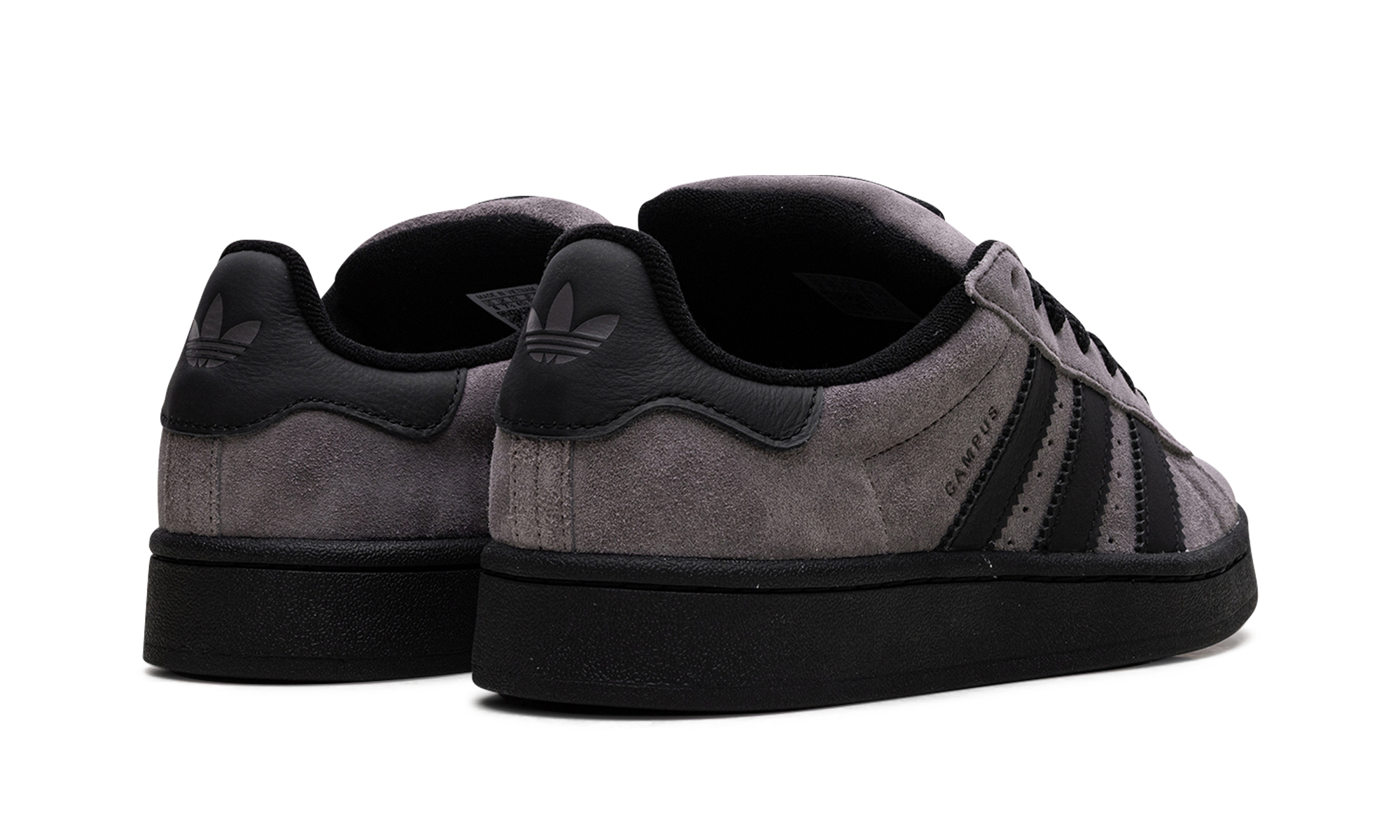adidas campus 00s charcoal black+IF8770+diagnol right behind view