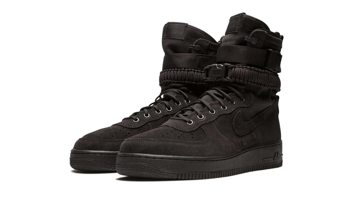 nike sf air force 1 high velvet brown+864024-203+diagnol left view