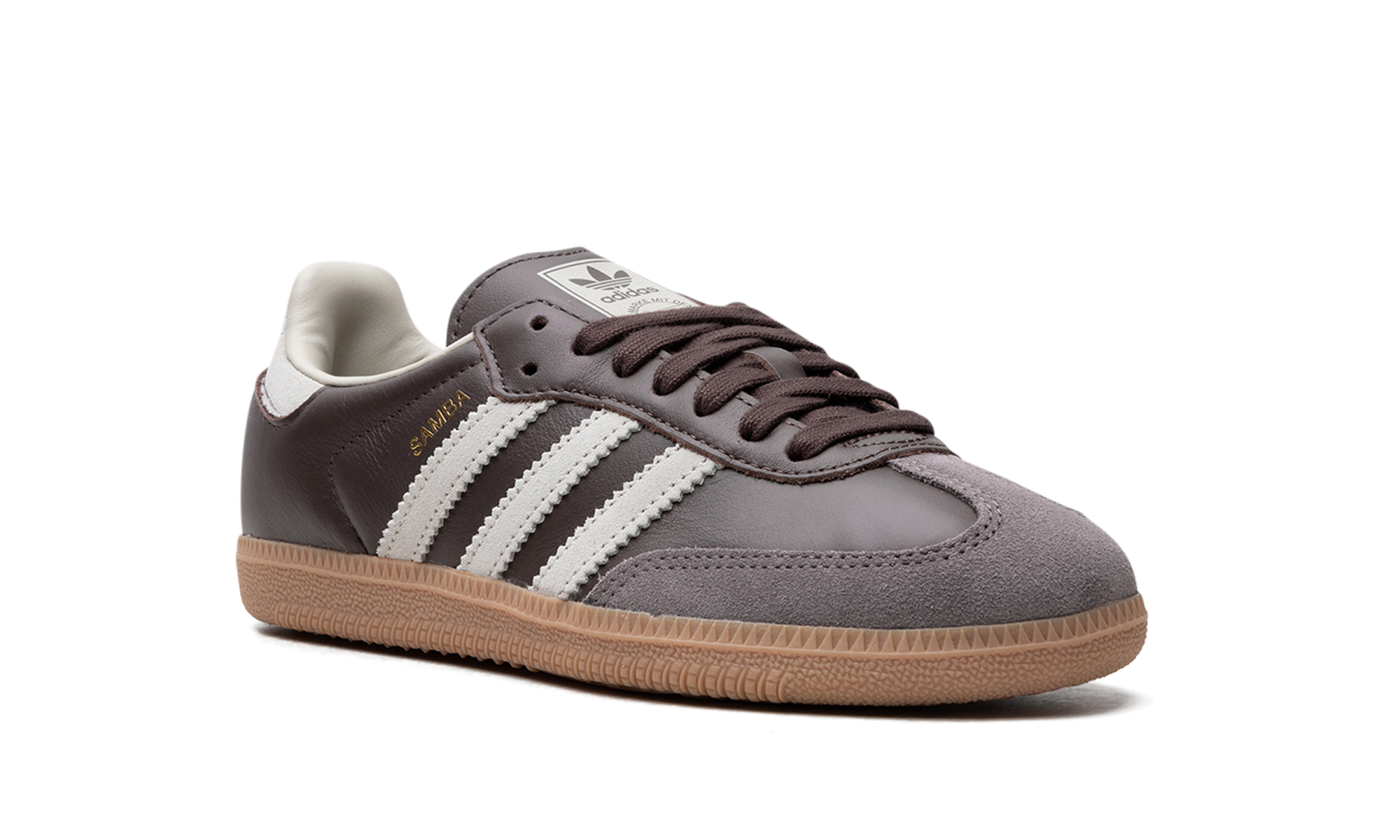 adidas samba og brown putty grey+ID1481+diagnol right view