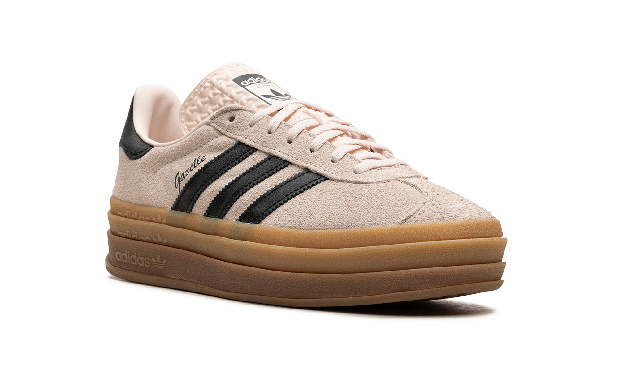 adidas gazelle bold wonder quartz black gum women s+IE0429+diagnol right view