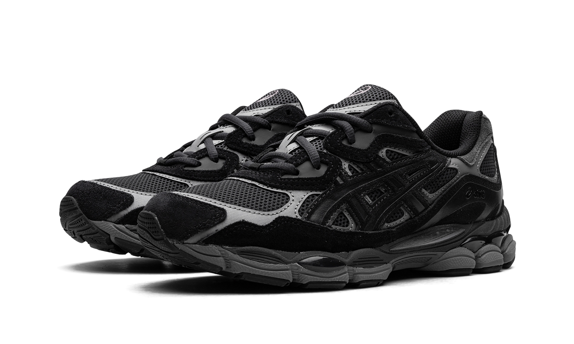 asics gel nyc graphite grey black+1201A789-020+diagnol left view