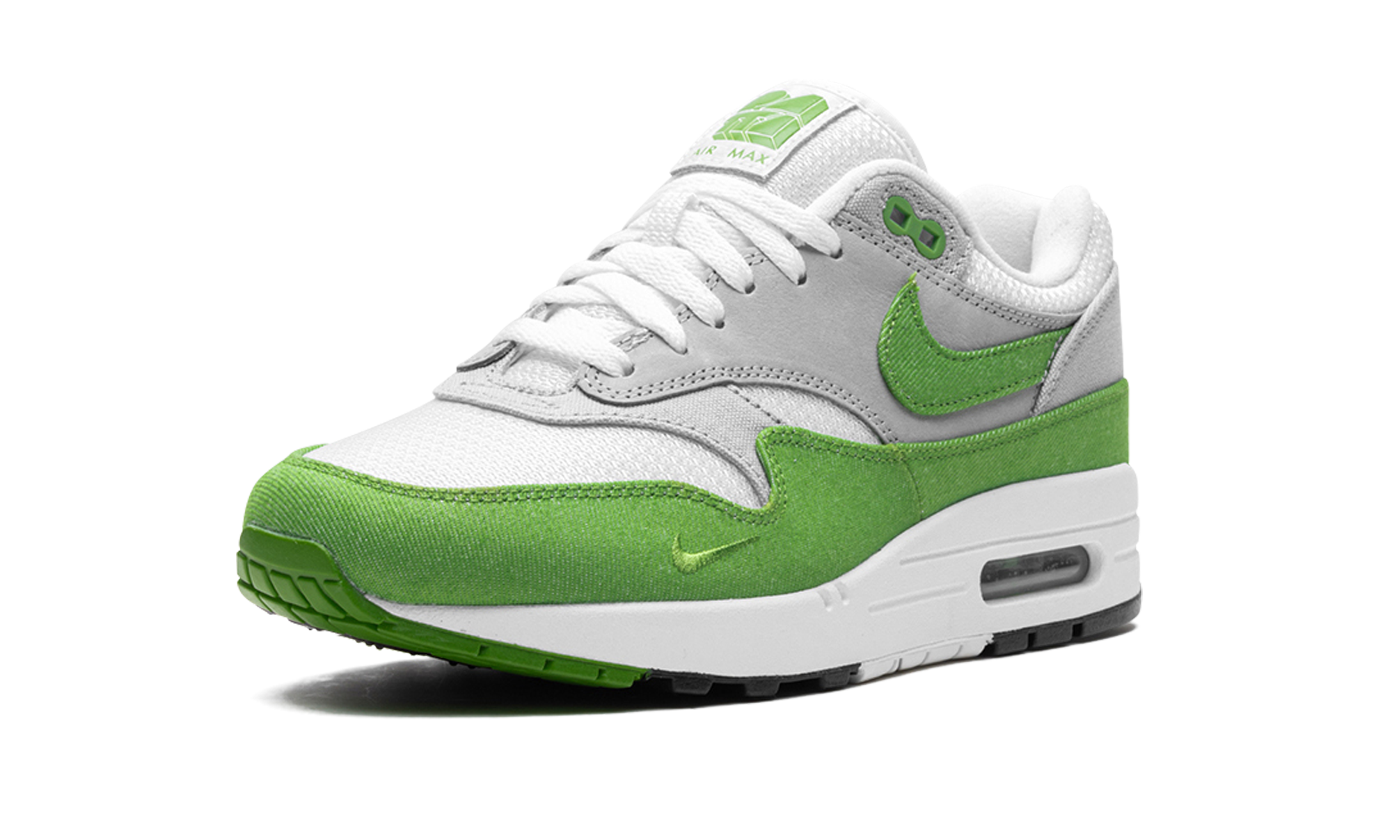 nike air max 1 patta 20th anniversary chlorophyll+HF1012-300+diagnol right behind view