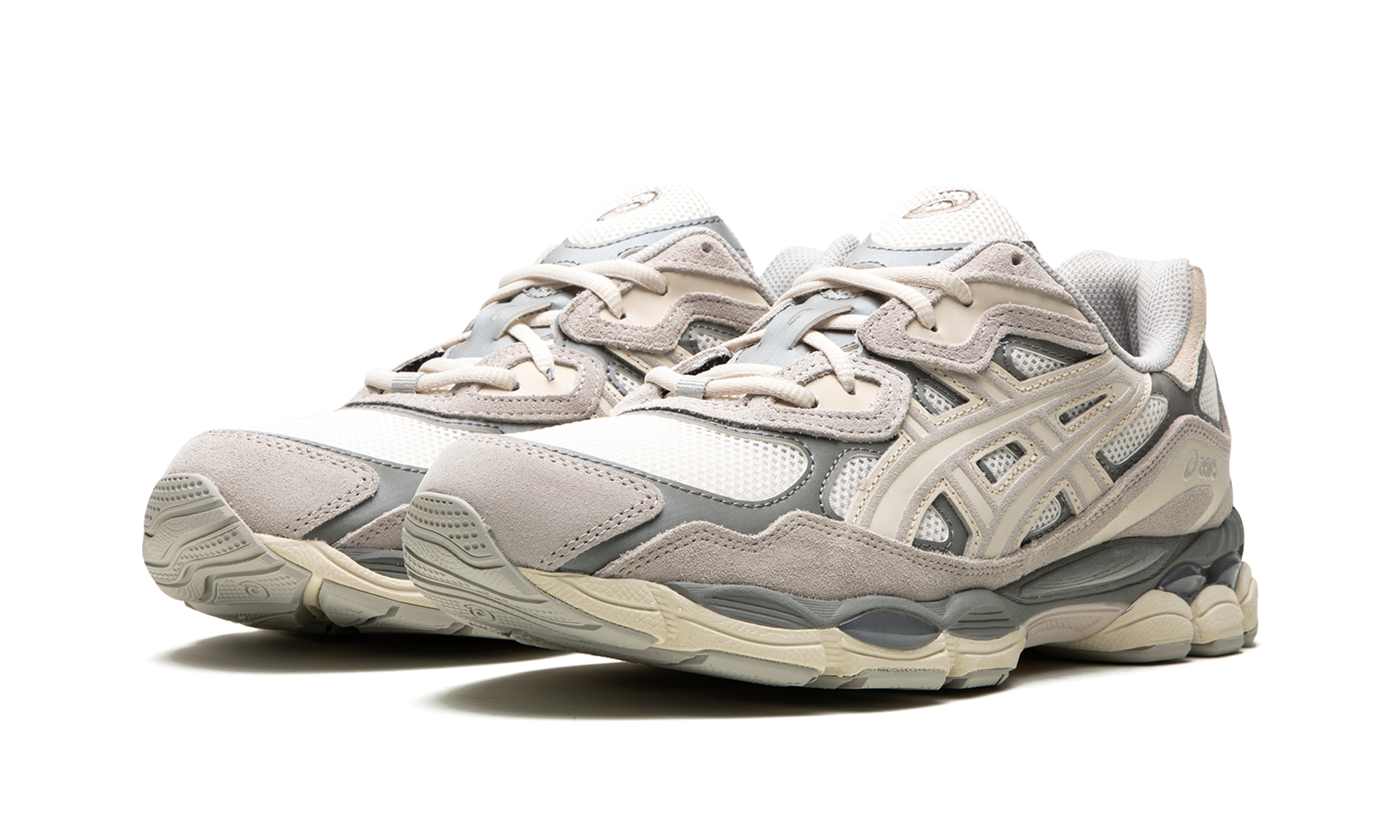 asics gel nyc oyster grey+1201A789-103+diagnol left view