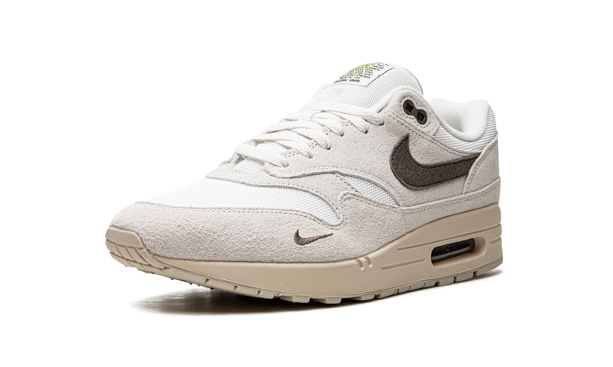 nike air max 1 sail ironstone+DZ4494-100+left diagnol single view