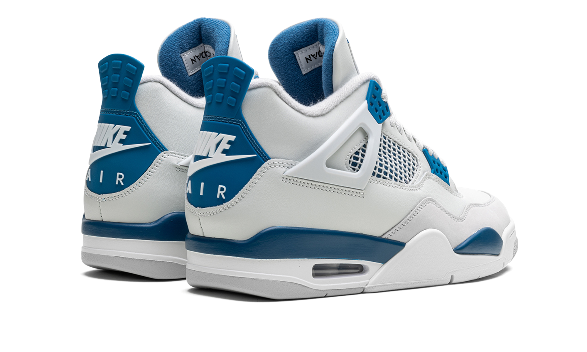 jordan 4 retro military blue 2024+FV5029-141+diagnol right behind view