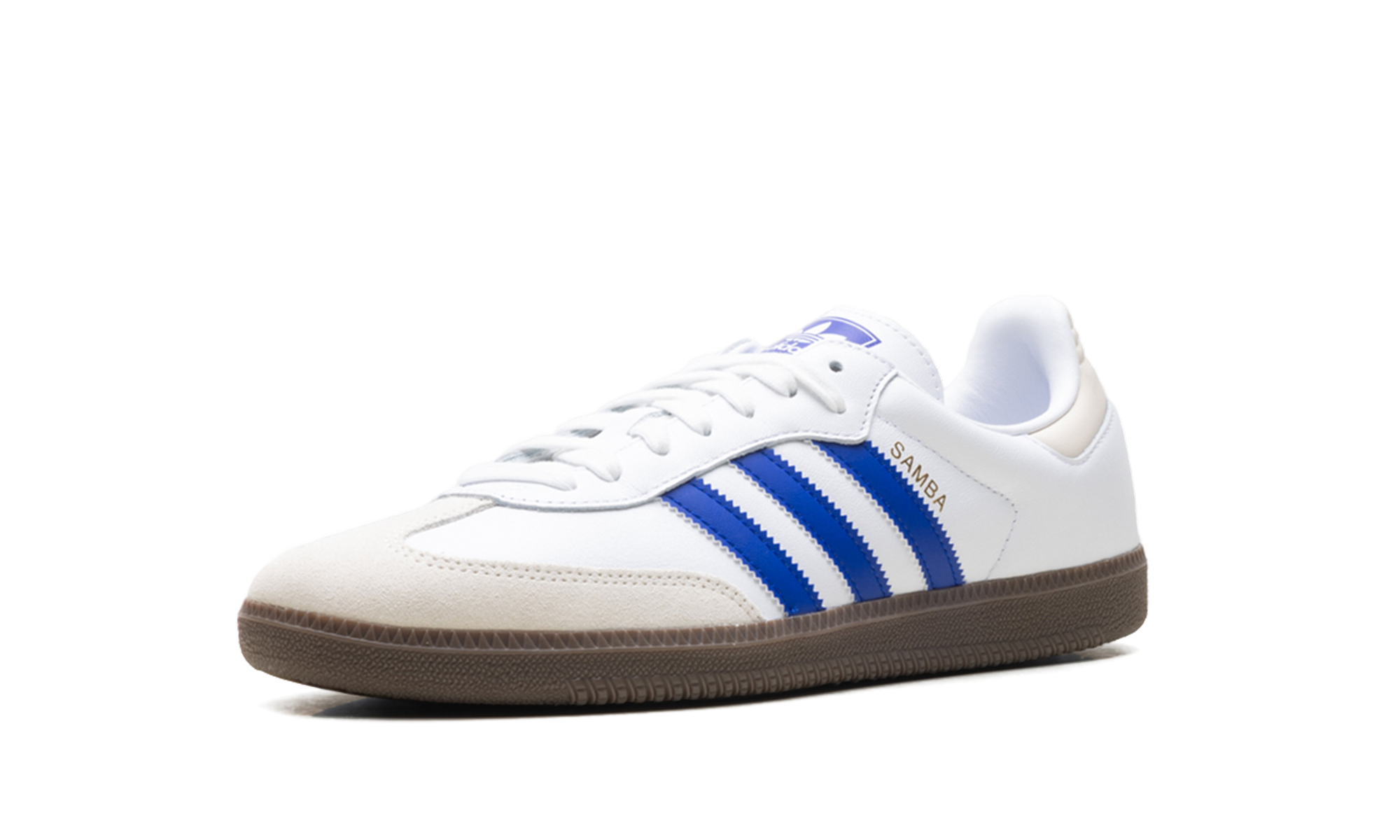 adidas samba og cloud white lucid blue+JR0909+left diagnol single view