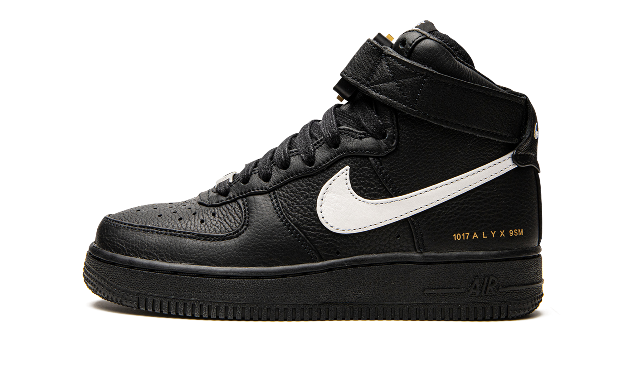 nike air force 1 high 1017 alyx 9sm black white+CQ4018-002+diagnol right view 1
